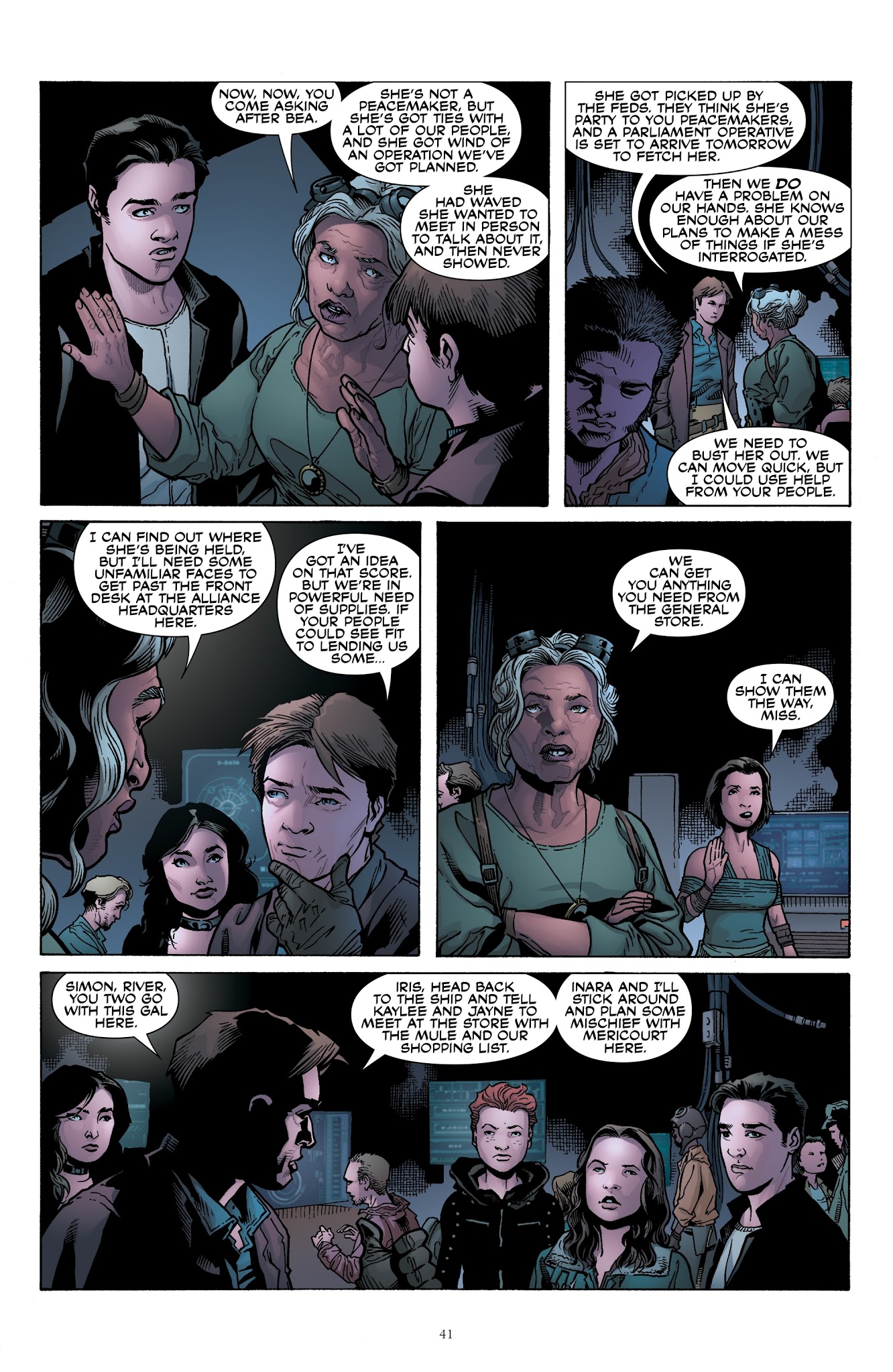 Read online Serenity: Firefly Class 03-K64 – No Power in the 'Verse comic -  Issue # _TPB - 38