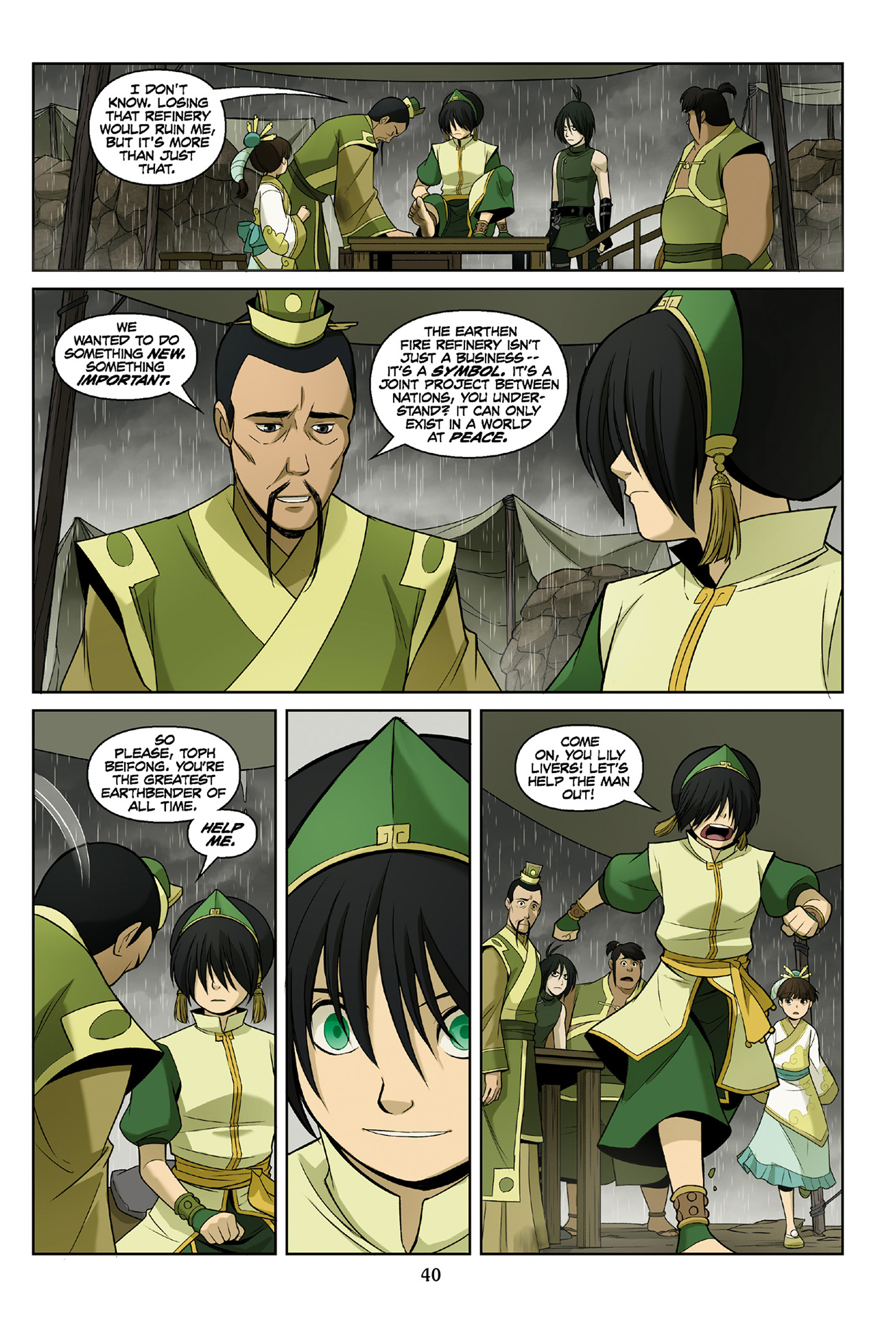 Read online Nickelodeon Avatar: The Last Airbender - The Rift comic -  Issue # Part 3 - 41