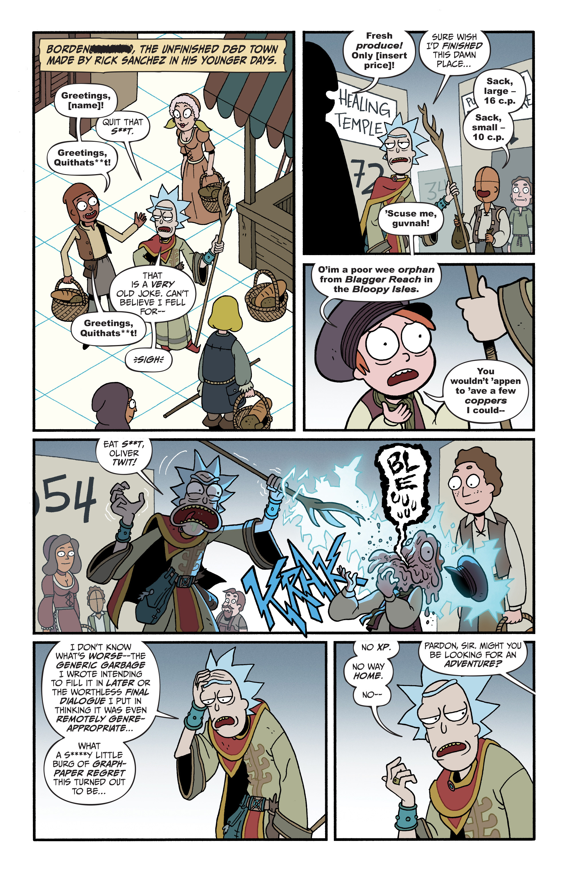 Read online Rick and Morty vs. Dungeons & Dragons II: Painscape comic -  Issue #3 - 8