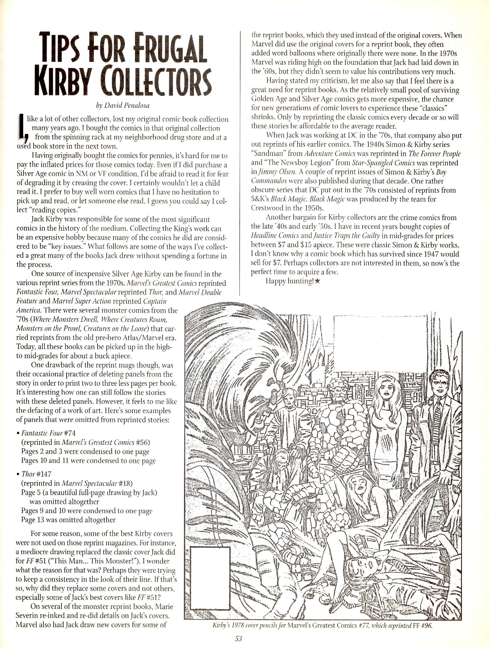 Read online The Jack Kirby Collector comic -  Issue #29 - 52