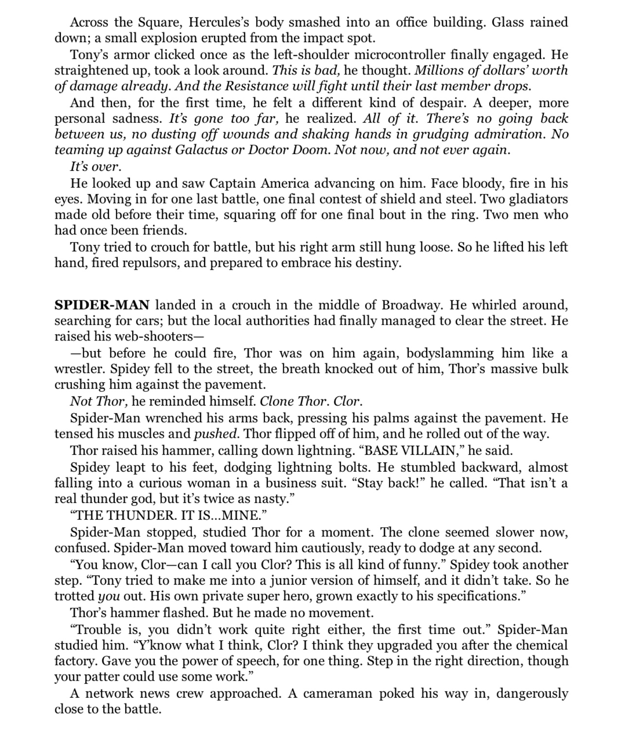 Read online Civil War Prose Novel comic -  Issue # TPB (Part 2) - 97
