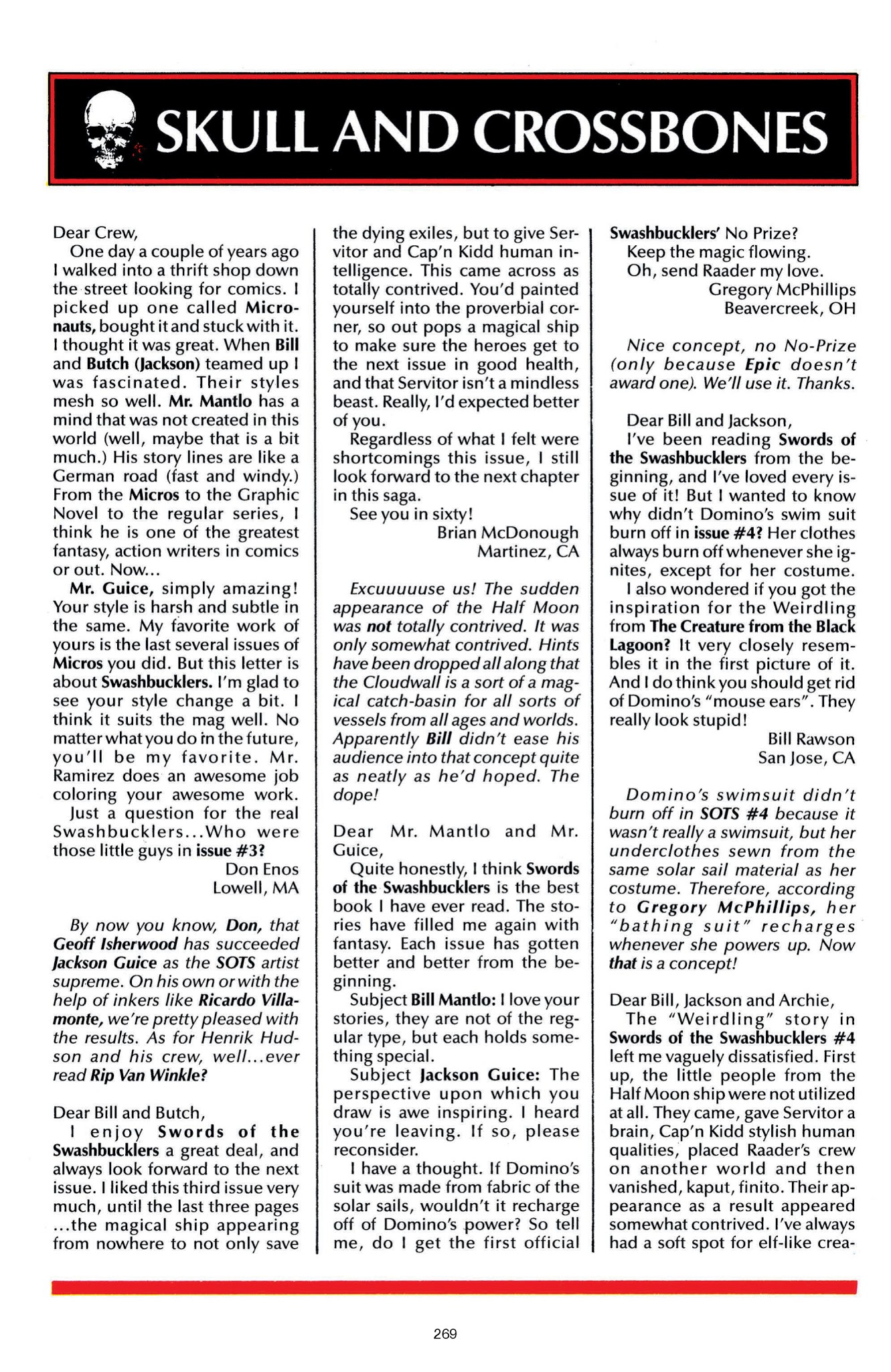 Read online Swords of the Swashbucklers comic -  Issue # TPB - 255