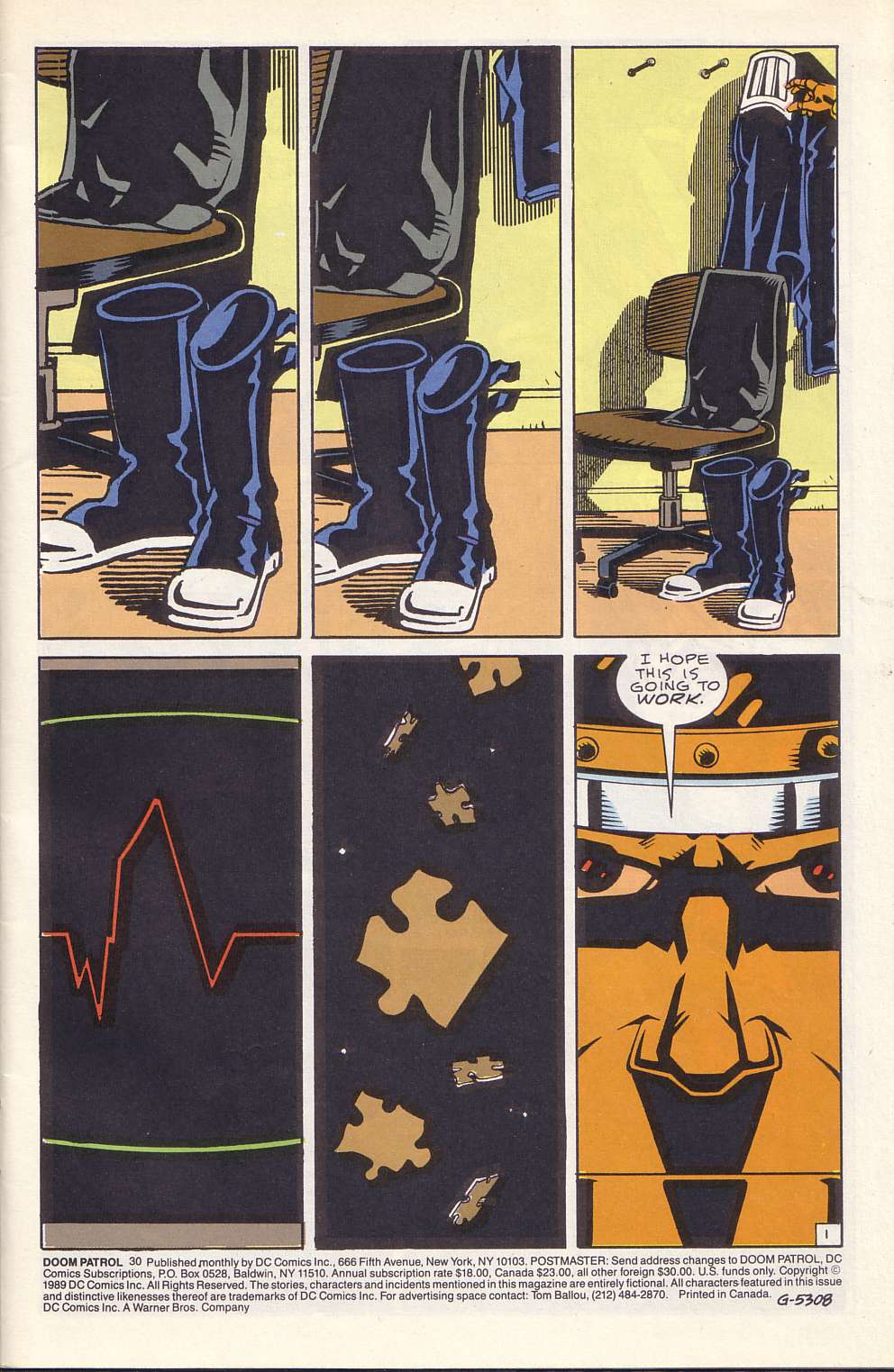 Read online Doom Patrol (1987) comic -  Issue #30 - 3