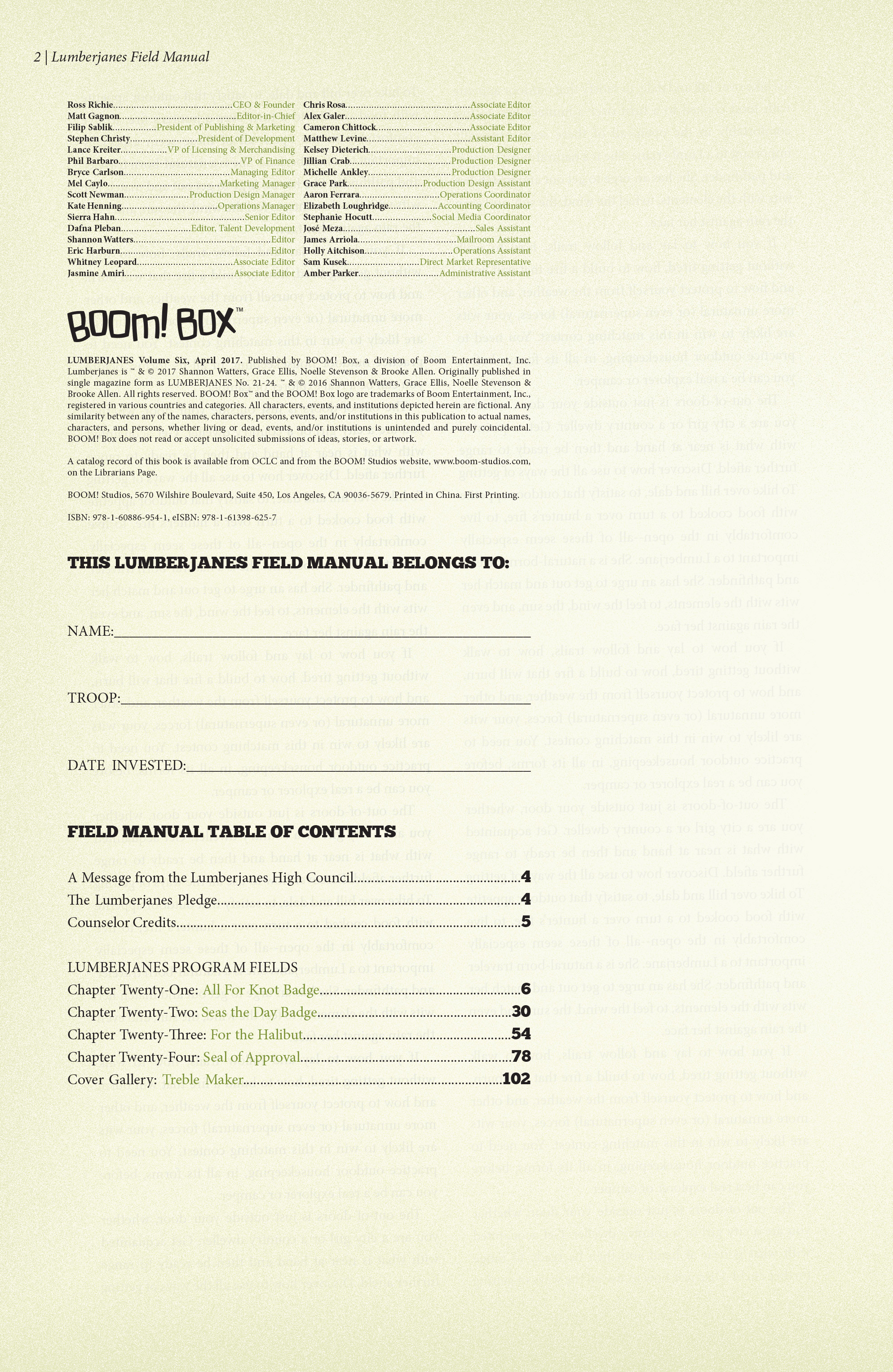 Read online Lumberjanes Vol. 6 comic -  Issue # TPB - 3