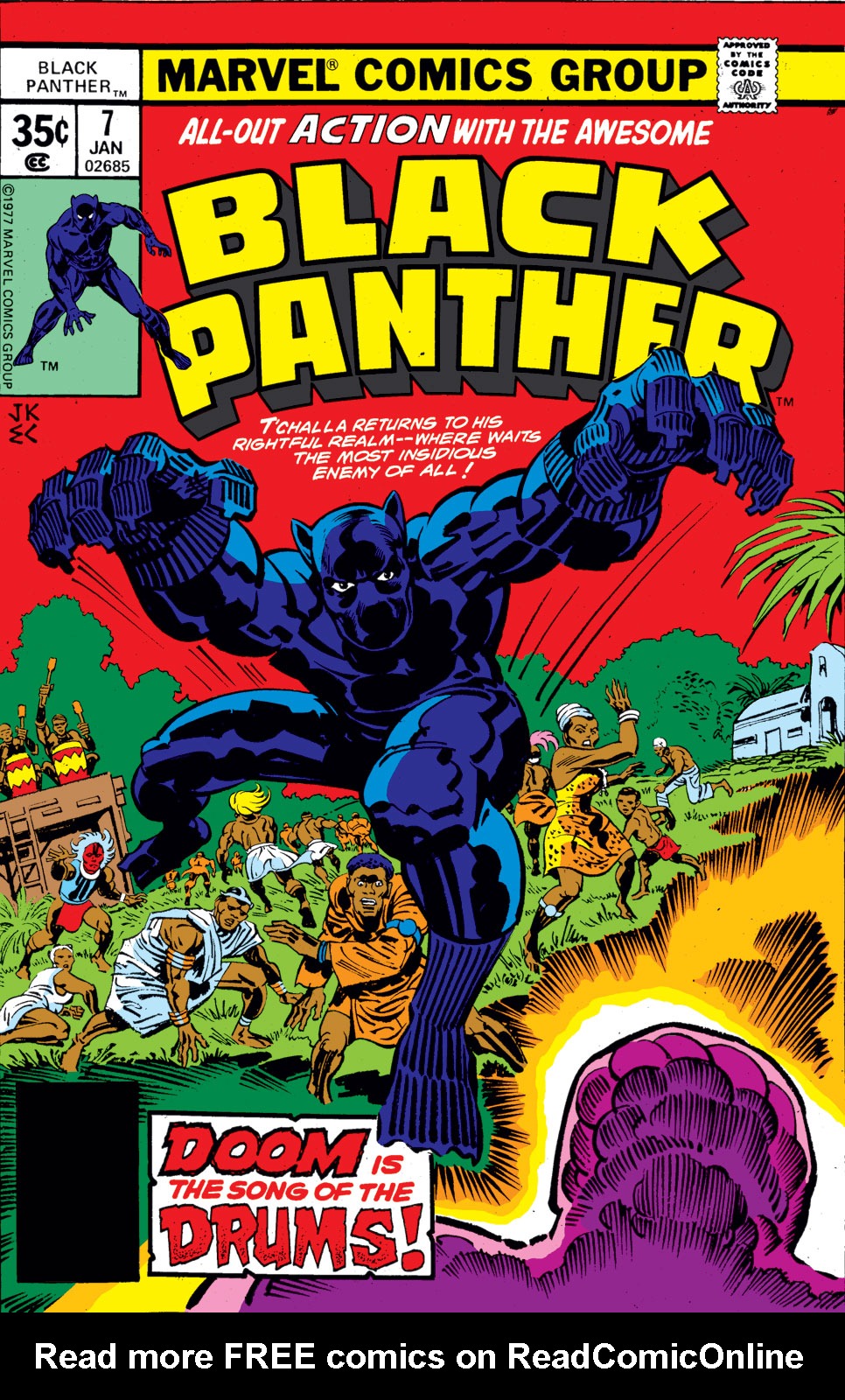 Read online Black Panther (1977) comic -  Issue #7 - 1