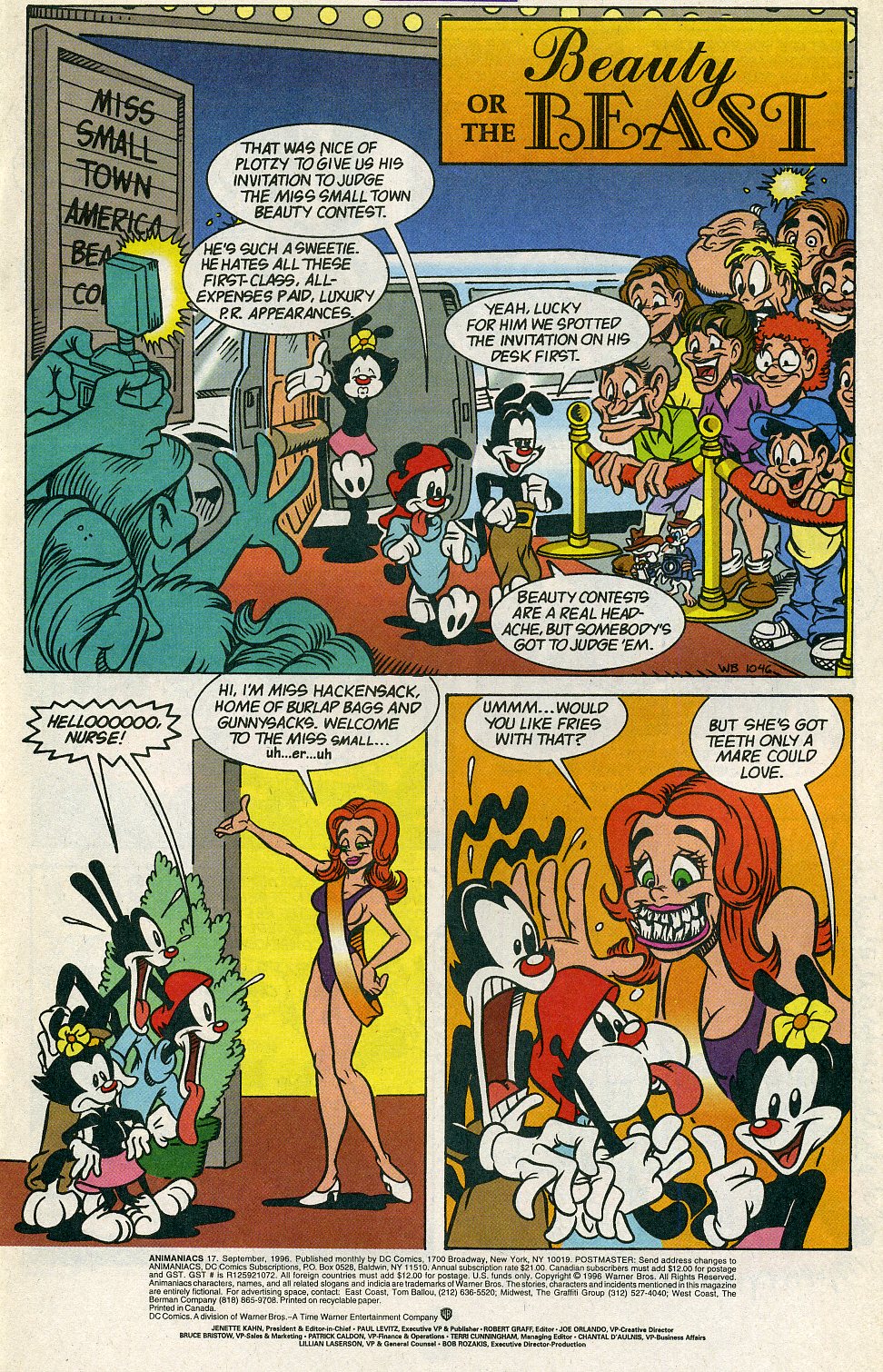 Read online Animaniacs comic -  Issue #17 - 3