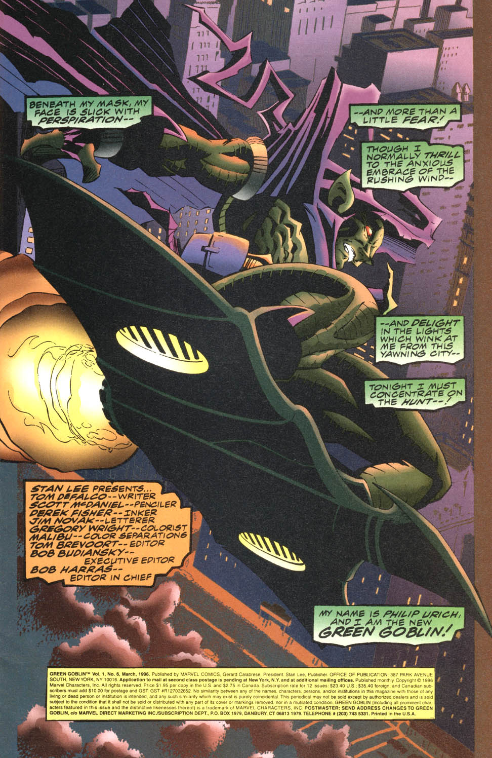 Read online Green Goblin comic -  Issue #6 - 2