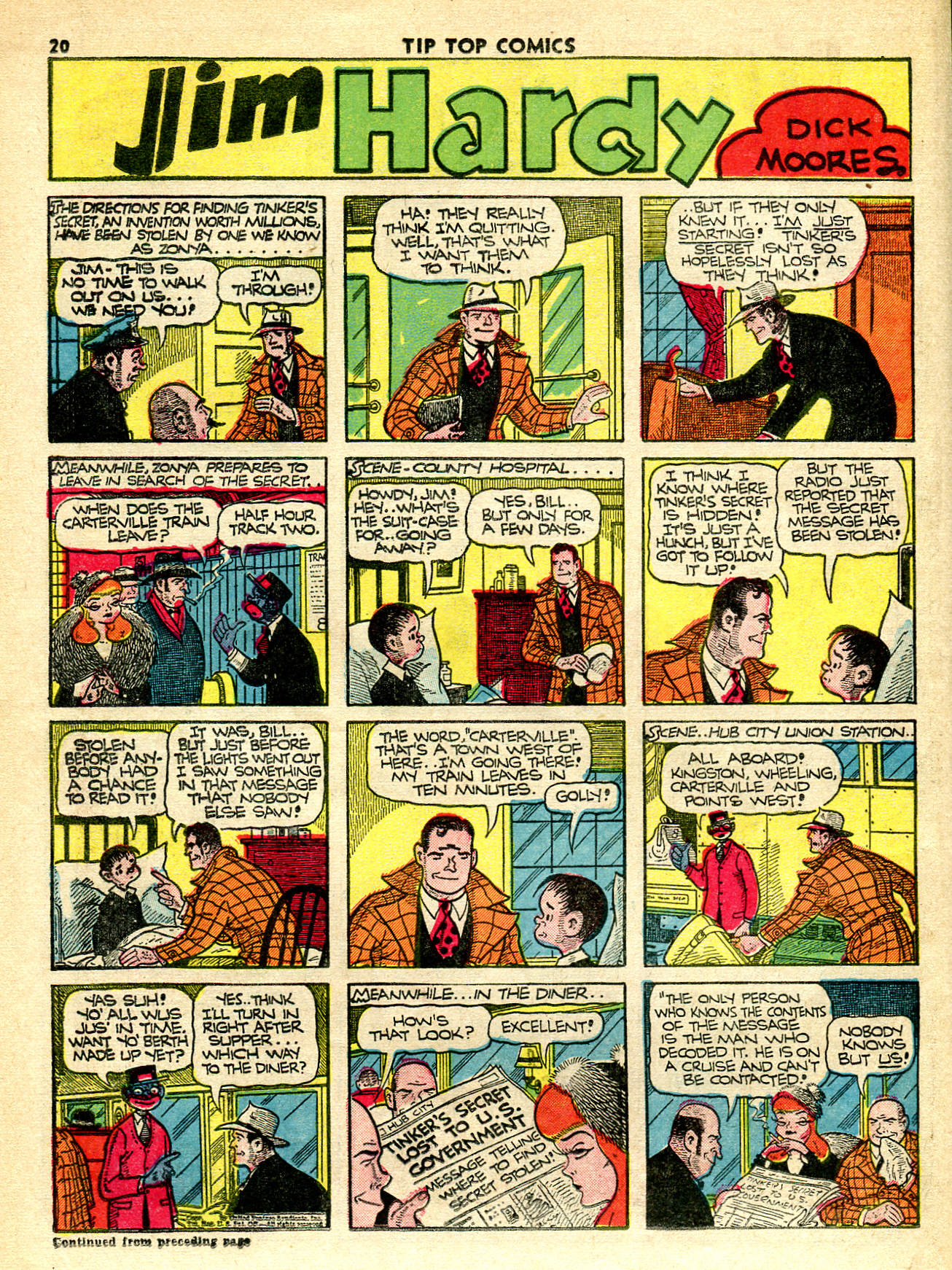 Read online Tip Top Comics comic -  Issue #51 - 22
