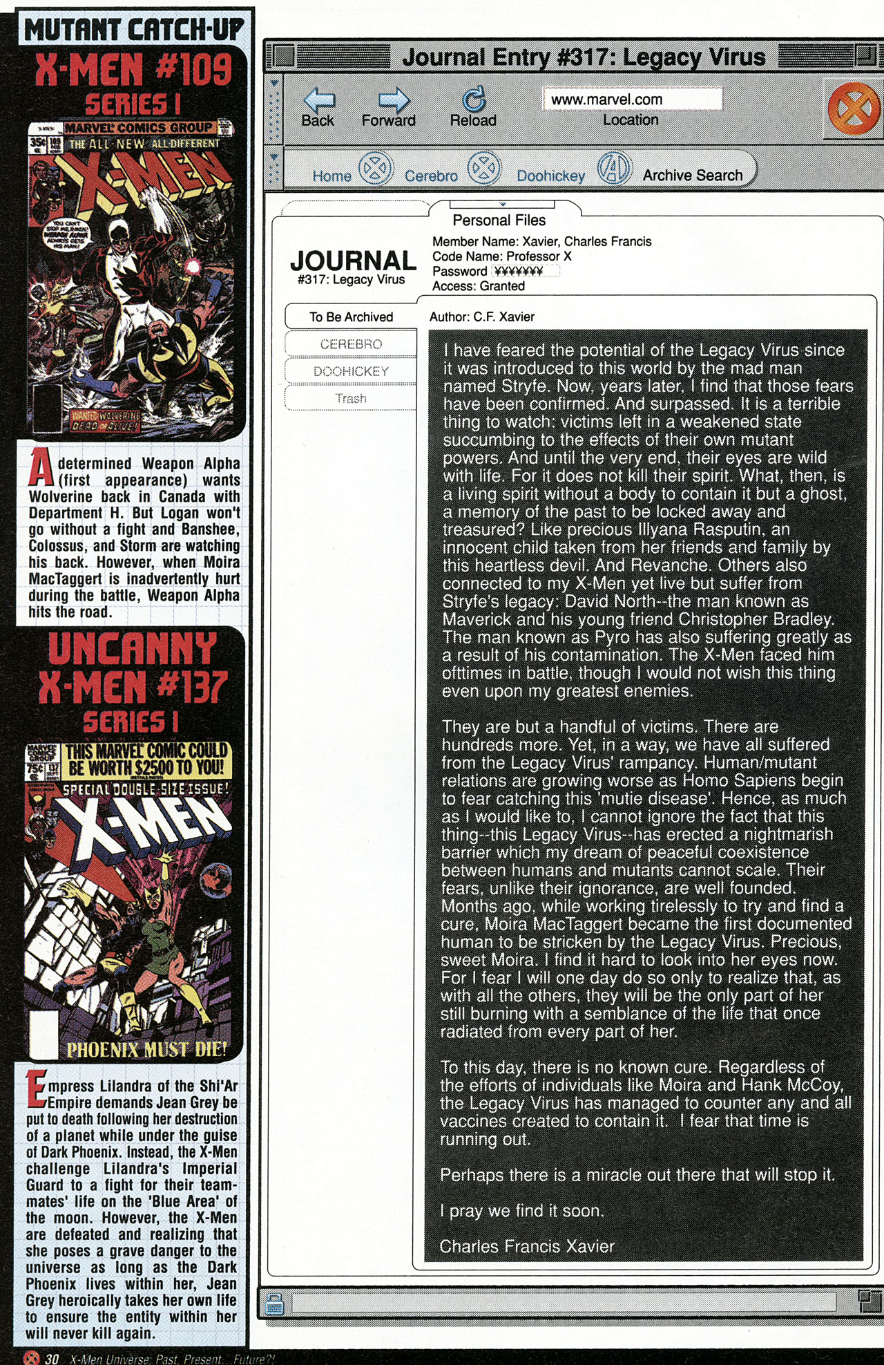 Read online X-Men Universe: Past, Present and Future comic -  Issue # Full - 22