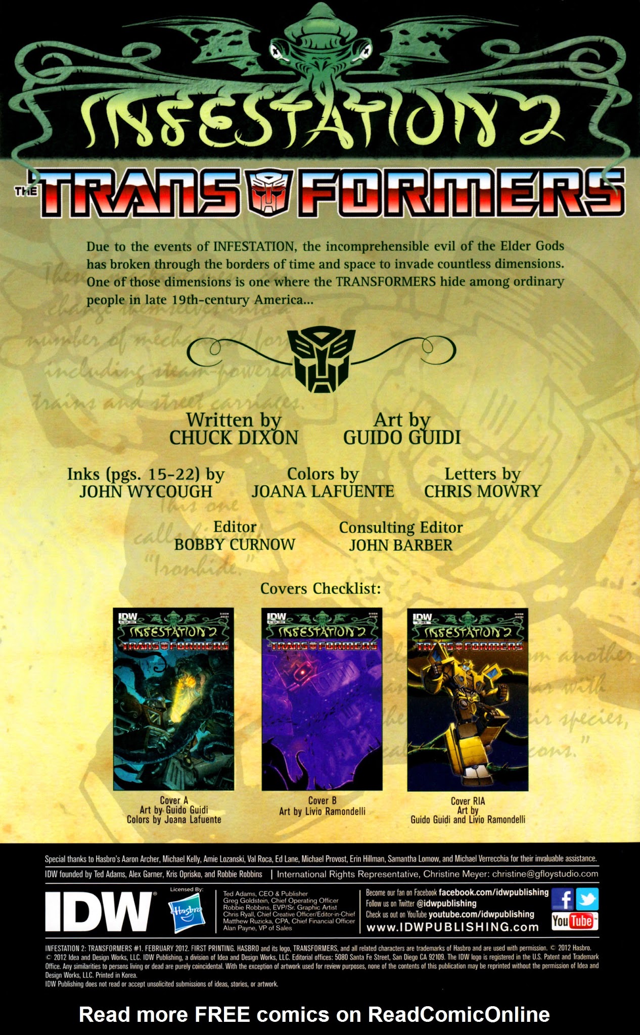 Read online Infestation 2: Transformers comic -  Issue #1 - 3