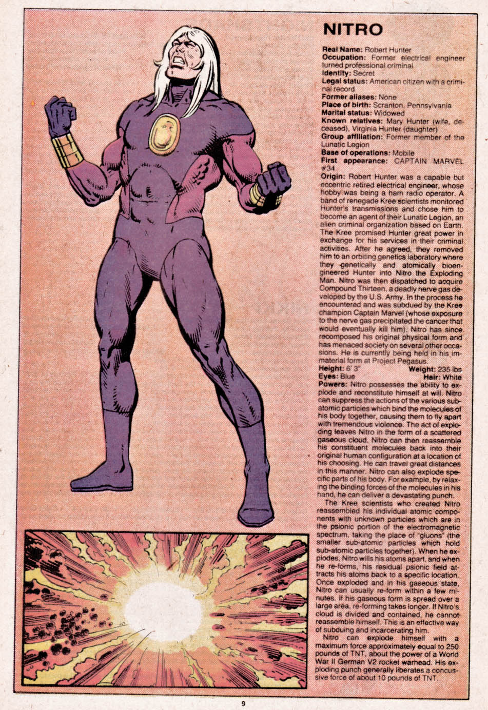 Read online The Official Handbook of the Marvel Universe comic -  Issue #8 - 10