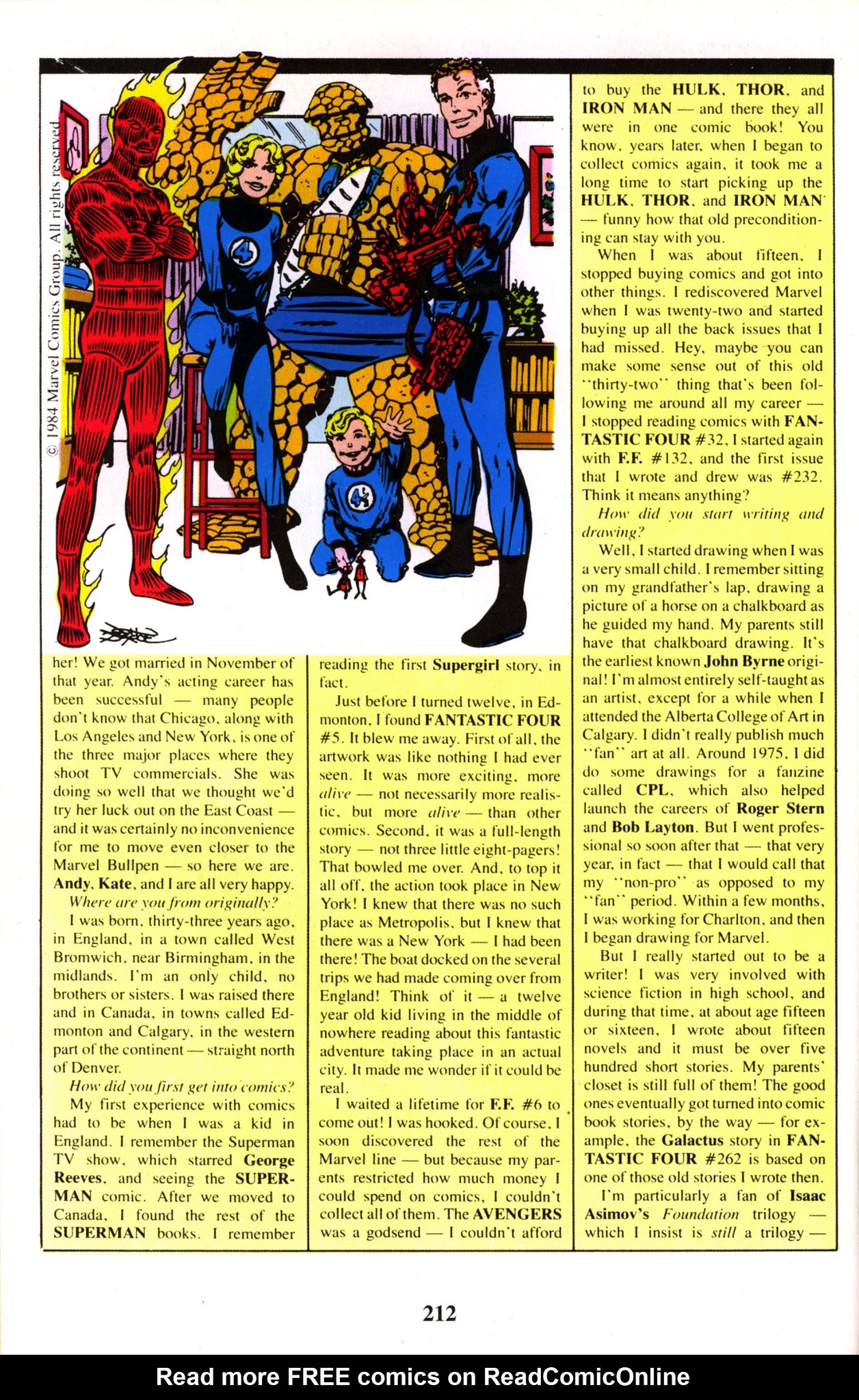 Read online Fantastic Four Visionaries: John Byrne comic -  Issue # TPB 8 - 212