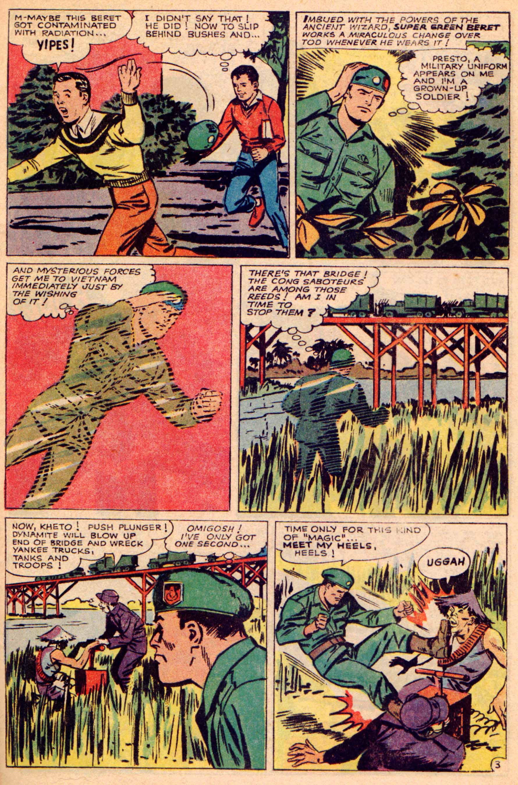 Read online Super Green Beret comic -  Issue #1 - 56