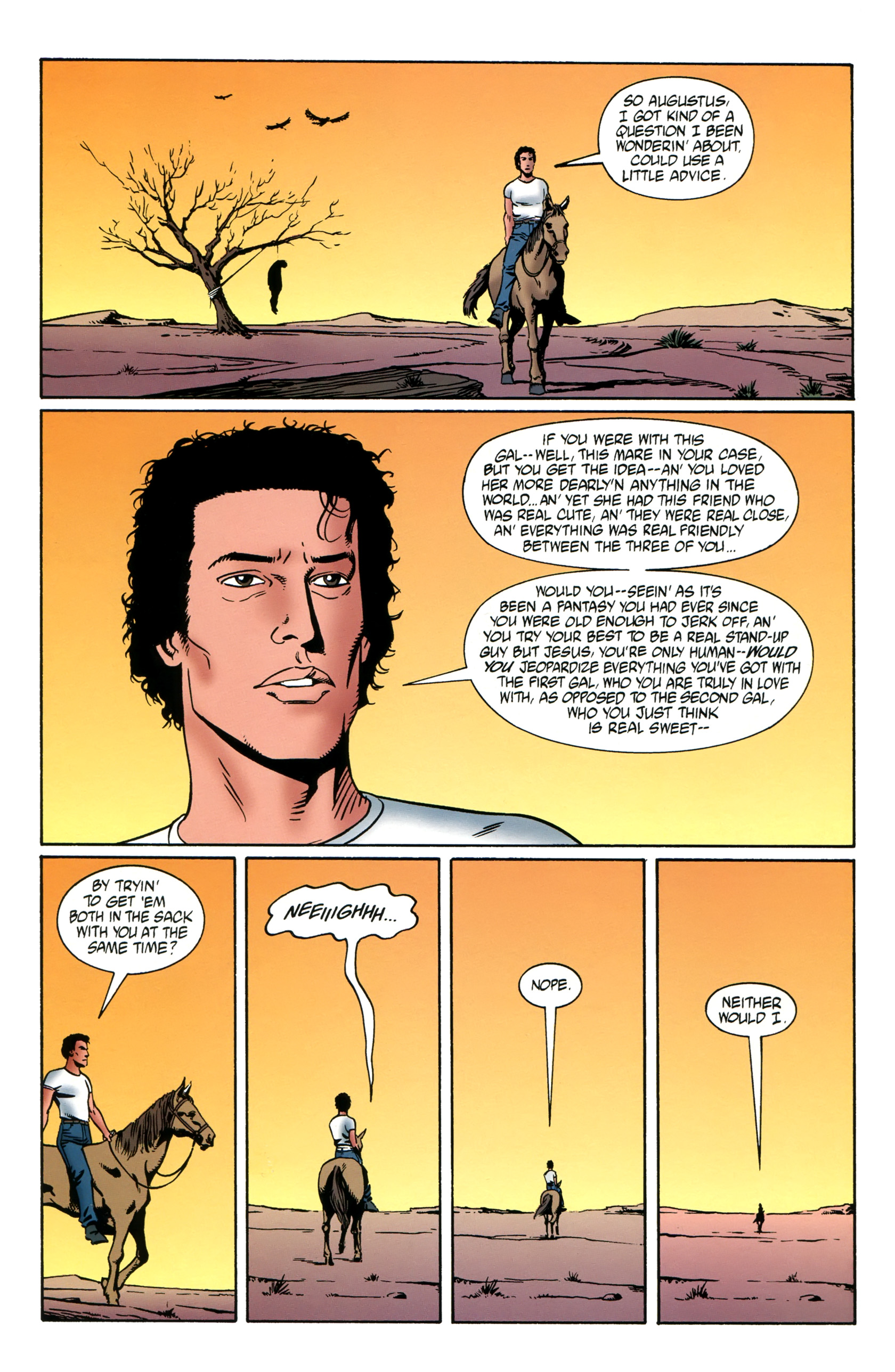 Read online Preacher: Tall in the Saddle comic -  Issue # Full - 49