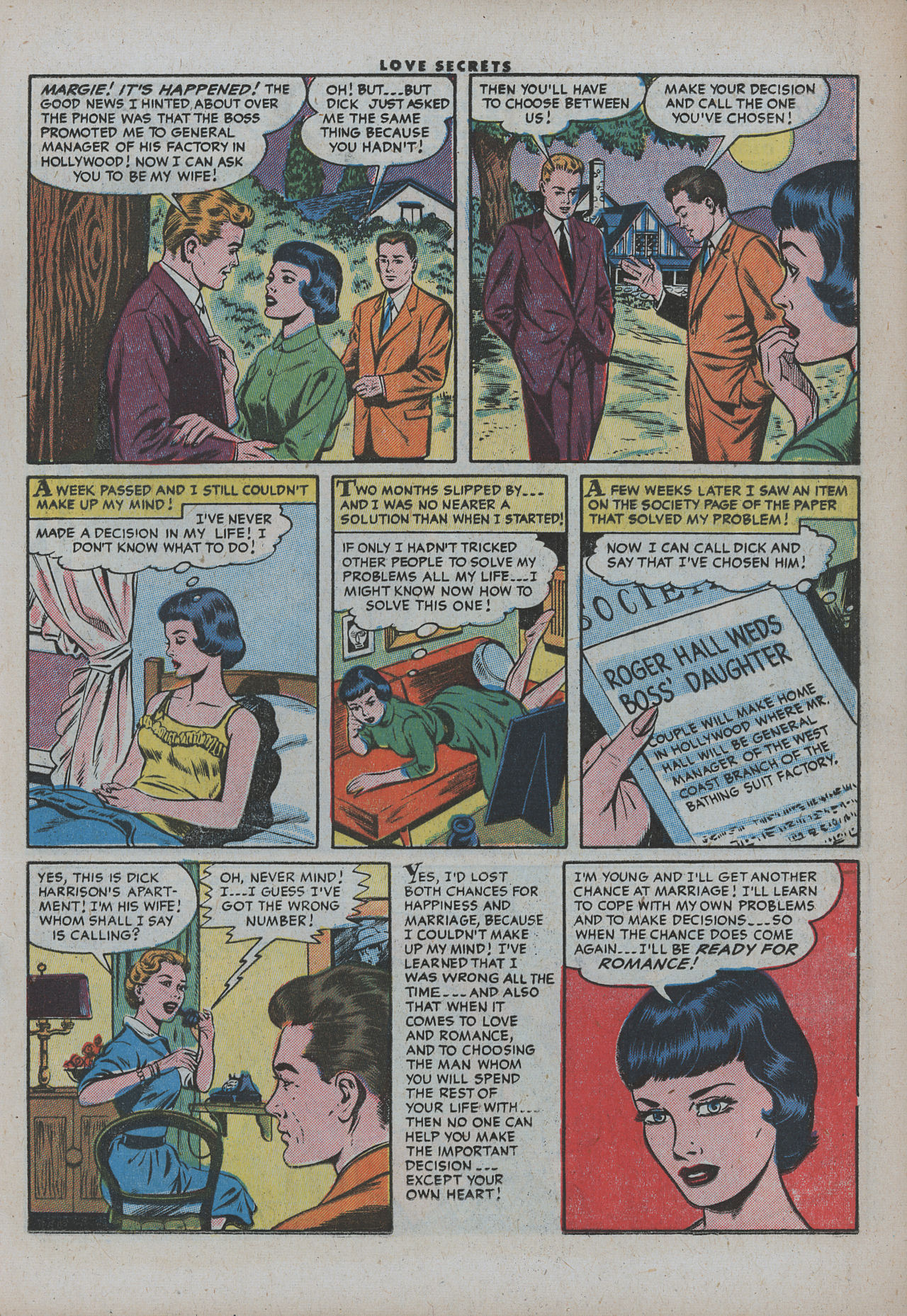 Read online Love Secrets (1953) comic -  Issue #50 - 17
