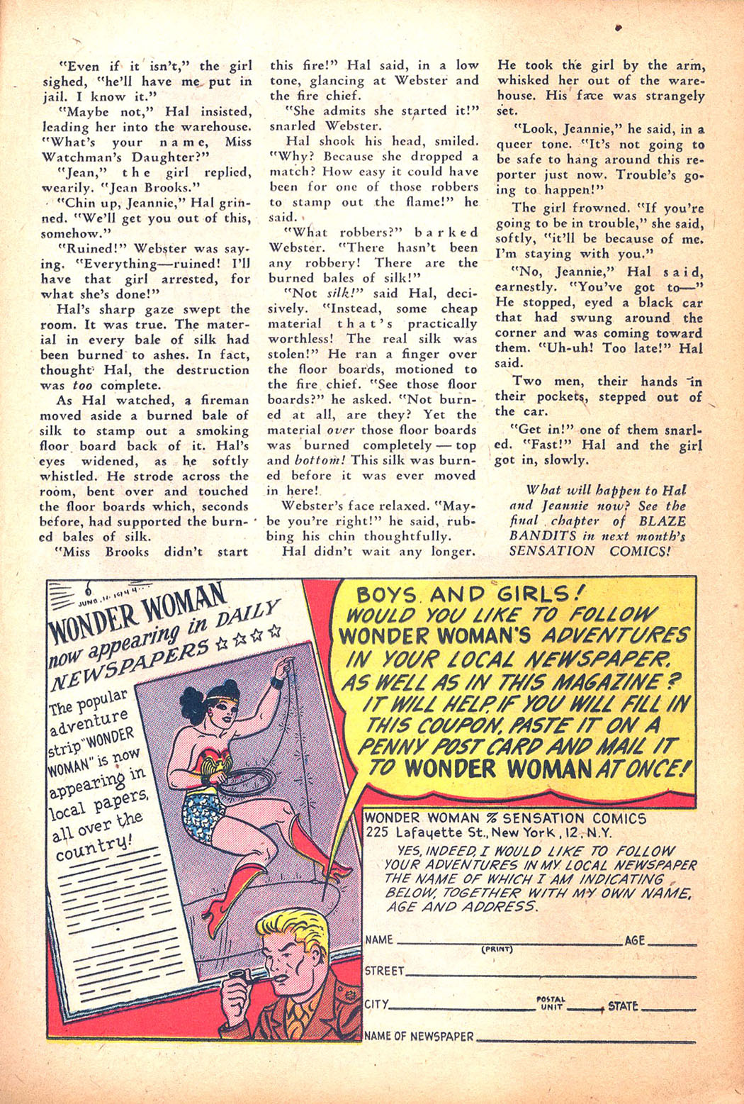 Read online Sensation (Mystery) Comics comic -  Issue #32 - 33