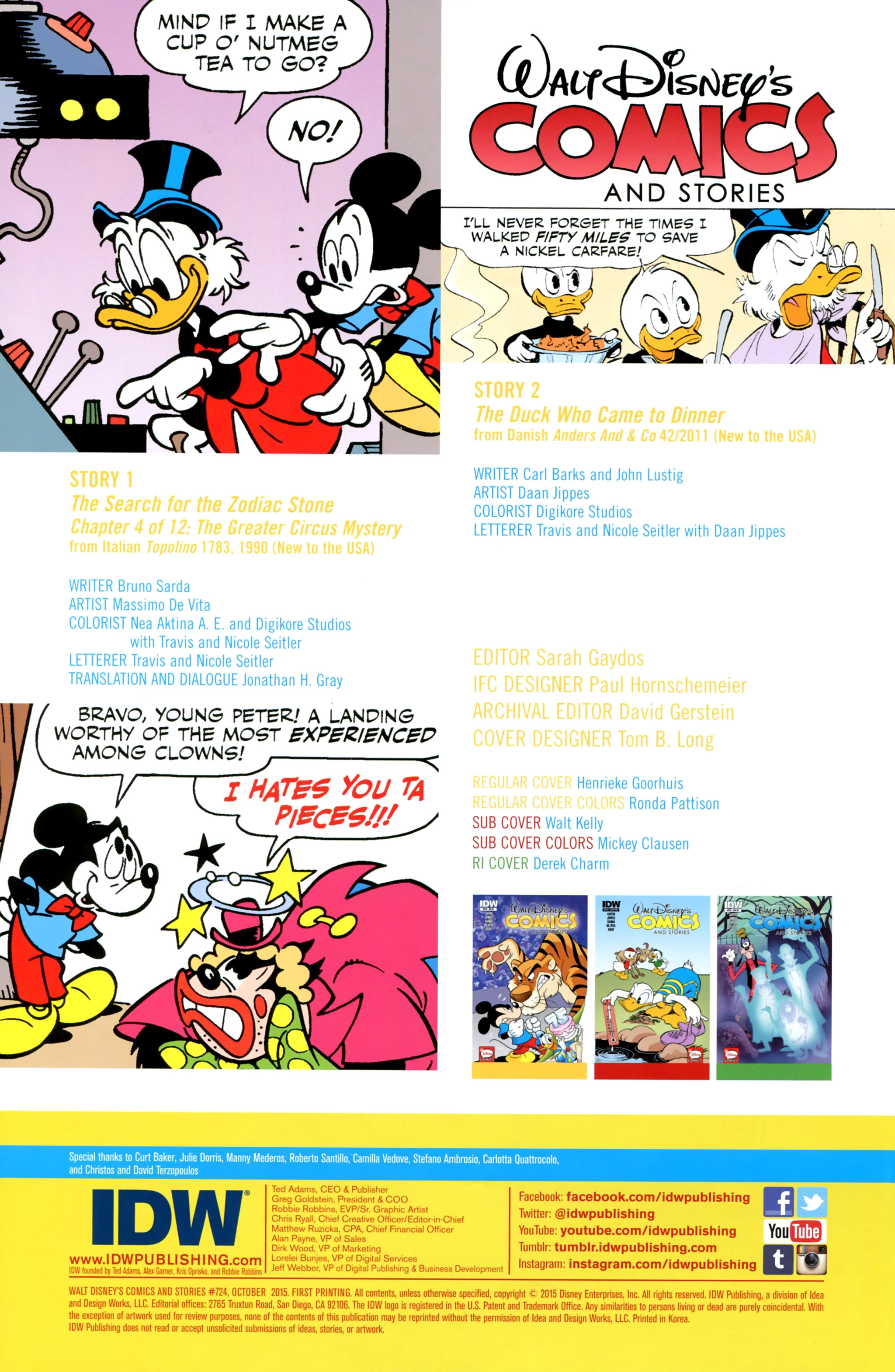 Read online Walt Disney's Comics and Stories comic -  Issue #724 - 2