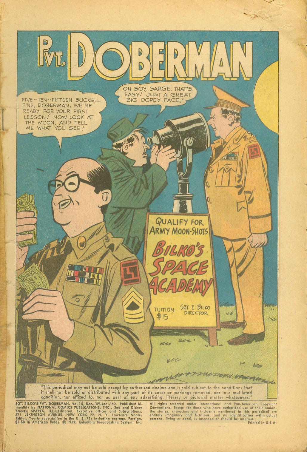 Read online Sgt. Bilko's Pvt. Doberman comic -  Issue #10 - 3