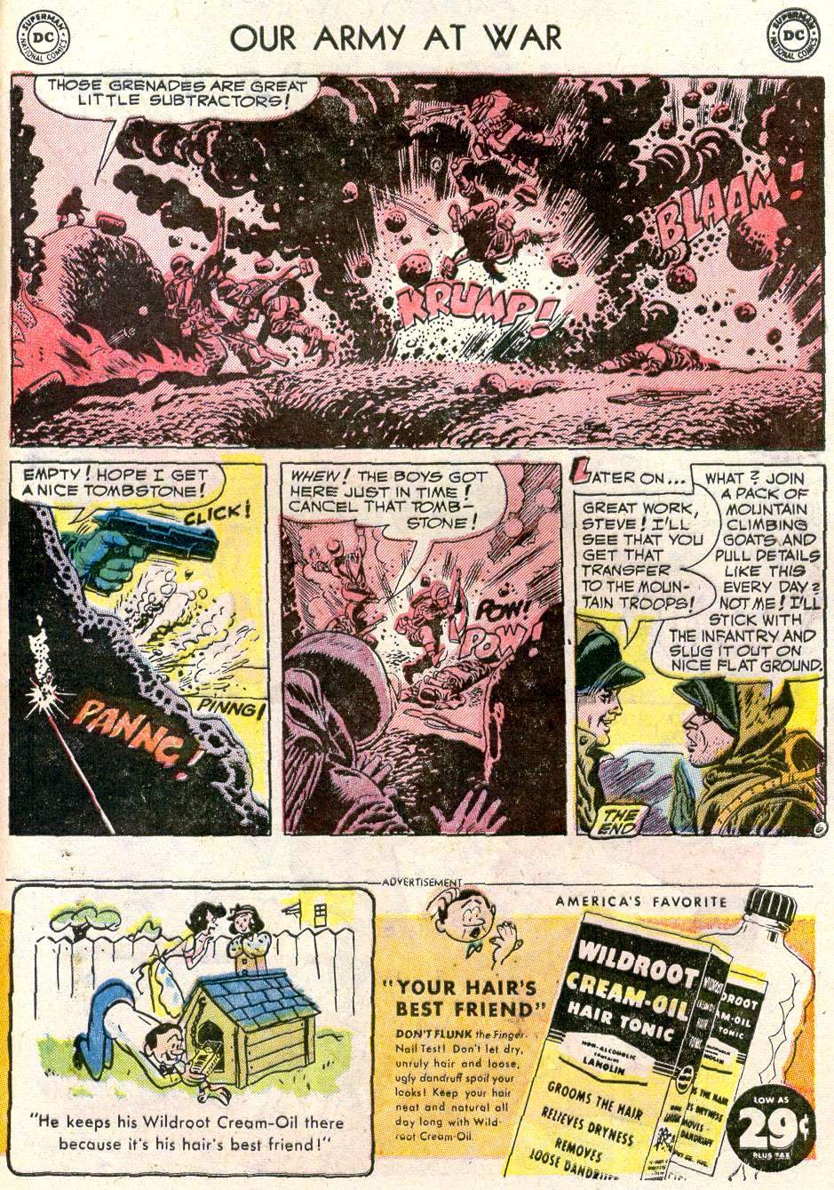 Read online Our Army at War (1952) comic -  Issue #7 - 33