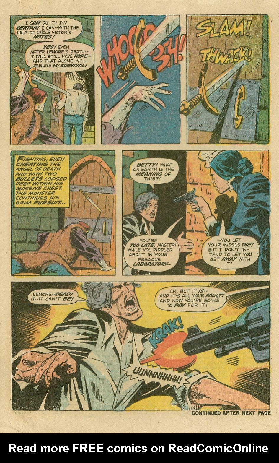 Read online Frankenstein (1973) comic -  Issue #11 - 14