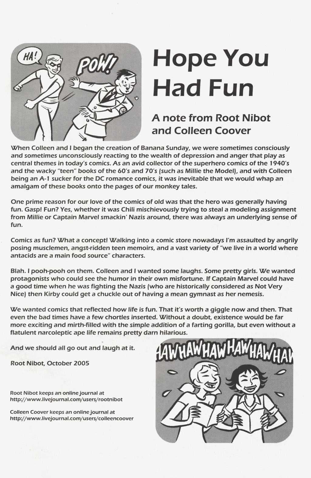 Read online Banana Sunday comic -  Issue #4 - 25