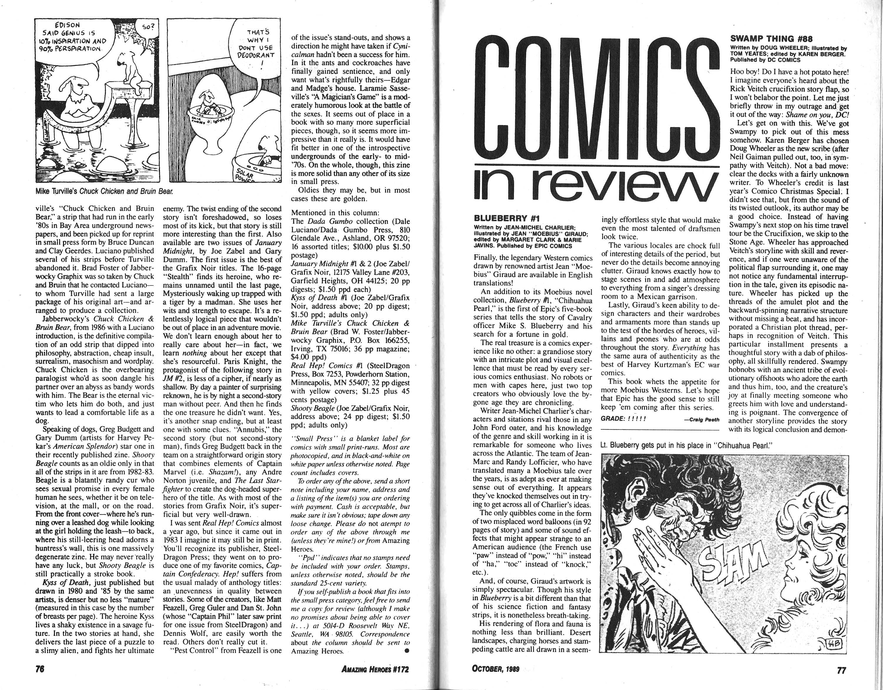 Read online Amazing Heroes comic -  Issue #172 - 39