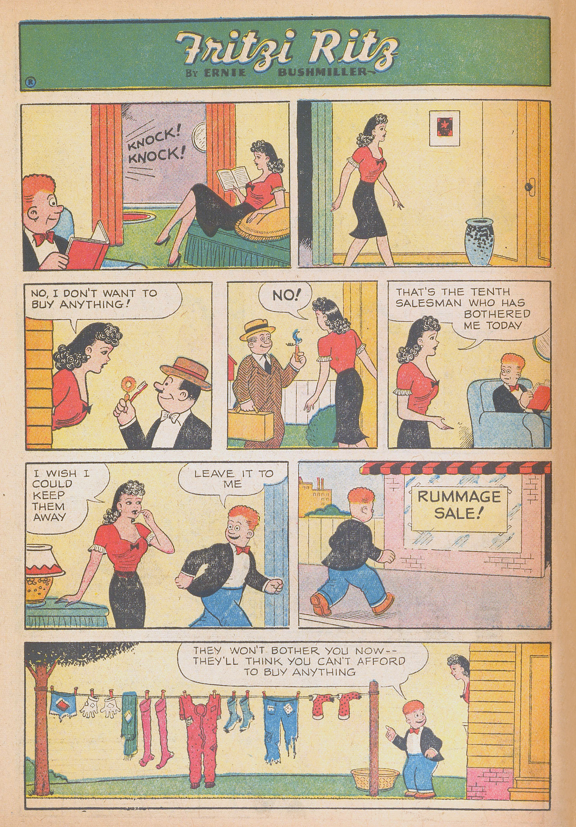 Read online Fritzi Ritz (1953) comic -  Issue #38 - 10