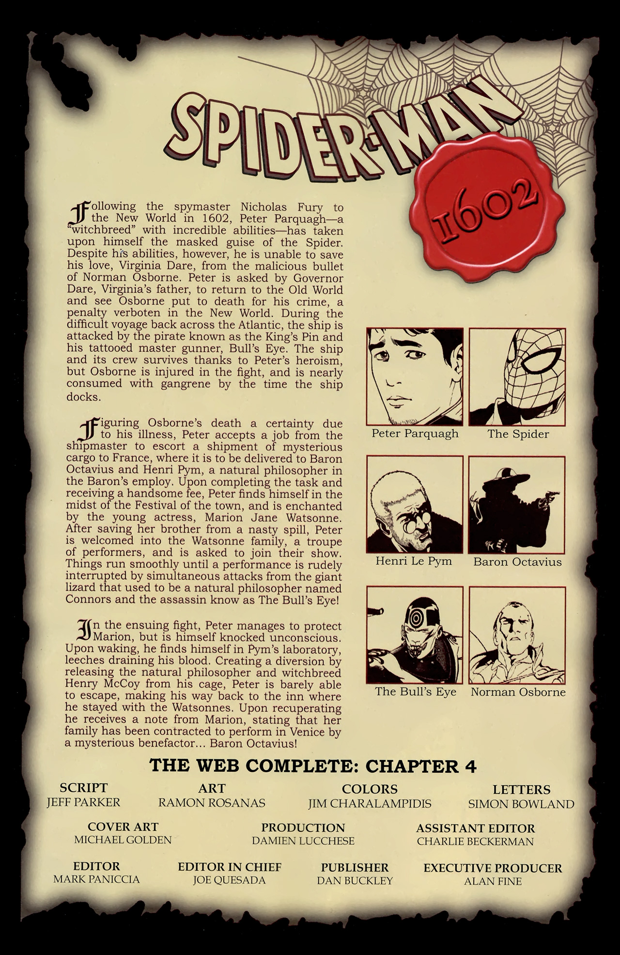 Read online Marvel 1602: Spider-Man comic -  Issue #4 - 2