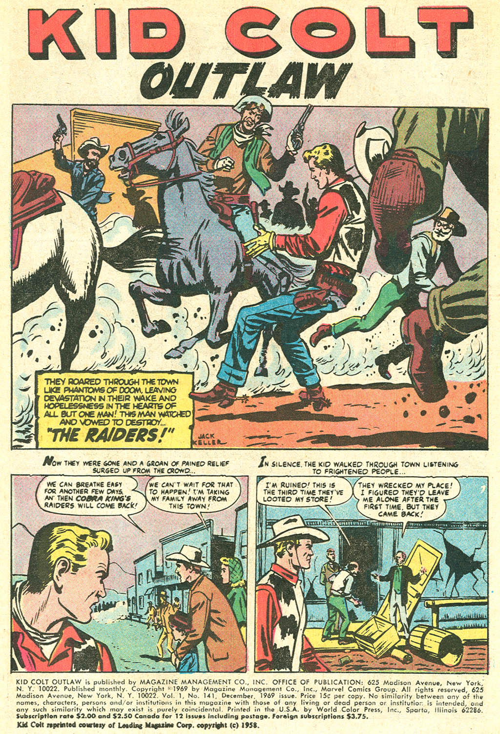 Read online Kid Colt Outlaw comic -  Issue #141 - 3