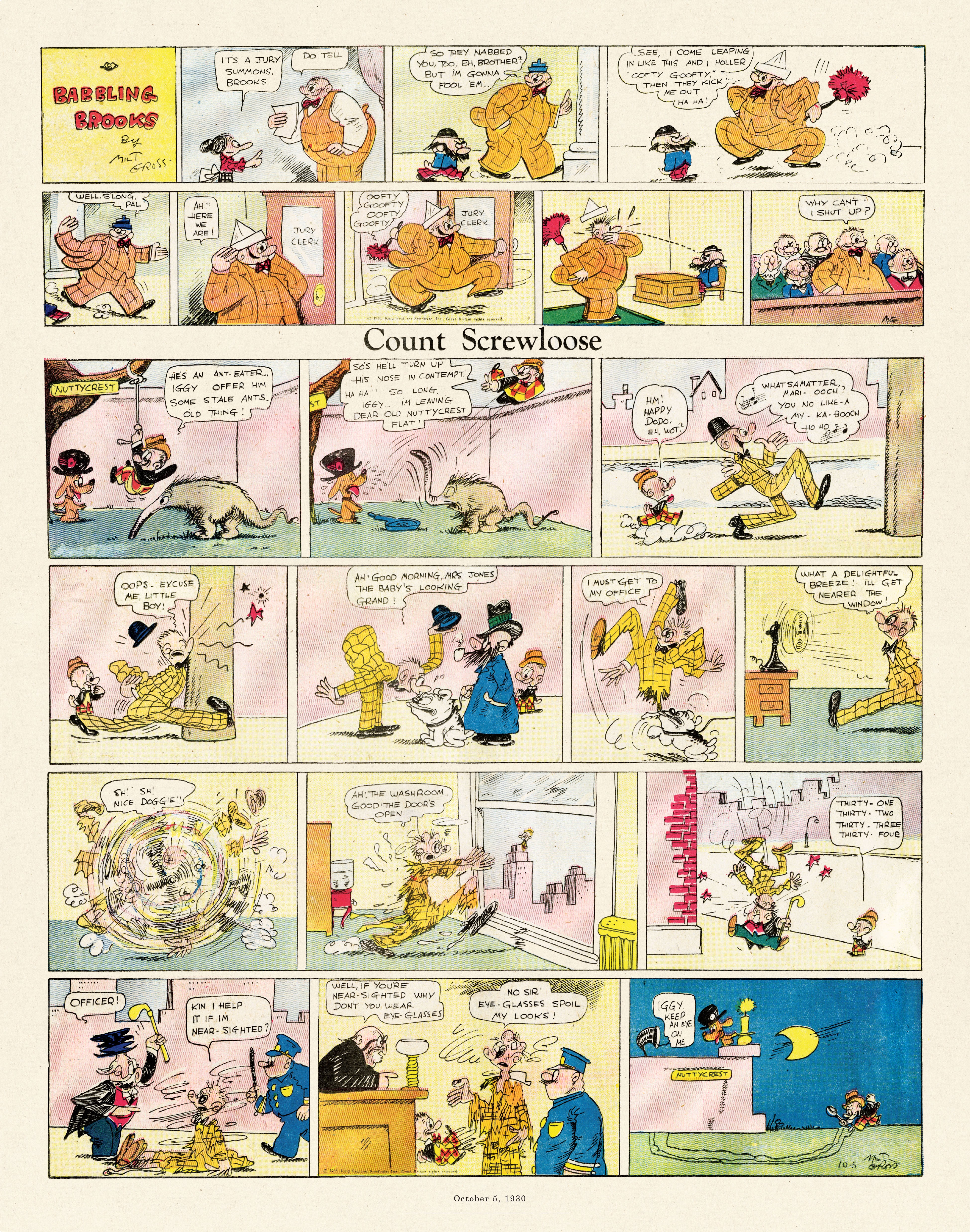 Read online Gross Exaggerations: The Meshuga Comic Strips of Milt Gross comic -  Issue # TPB - 85