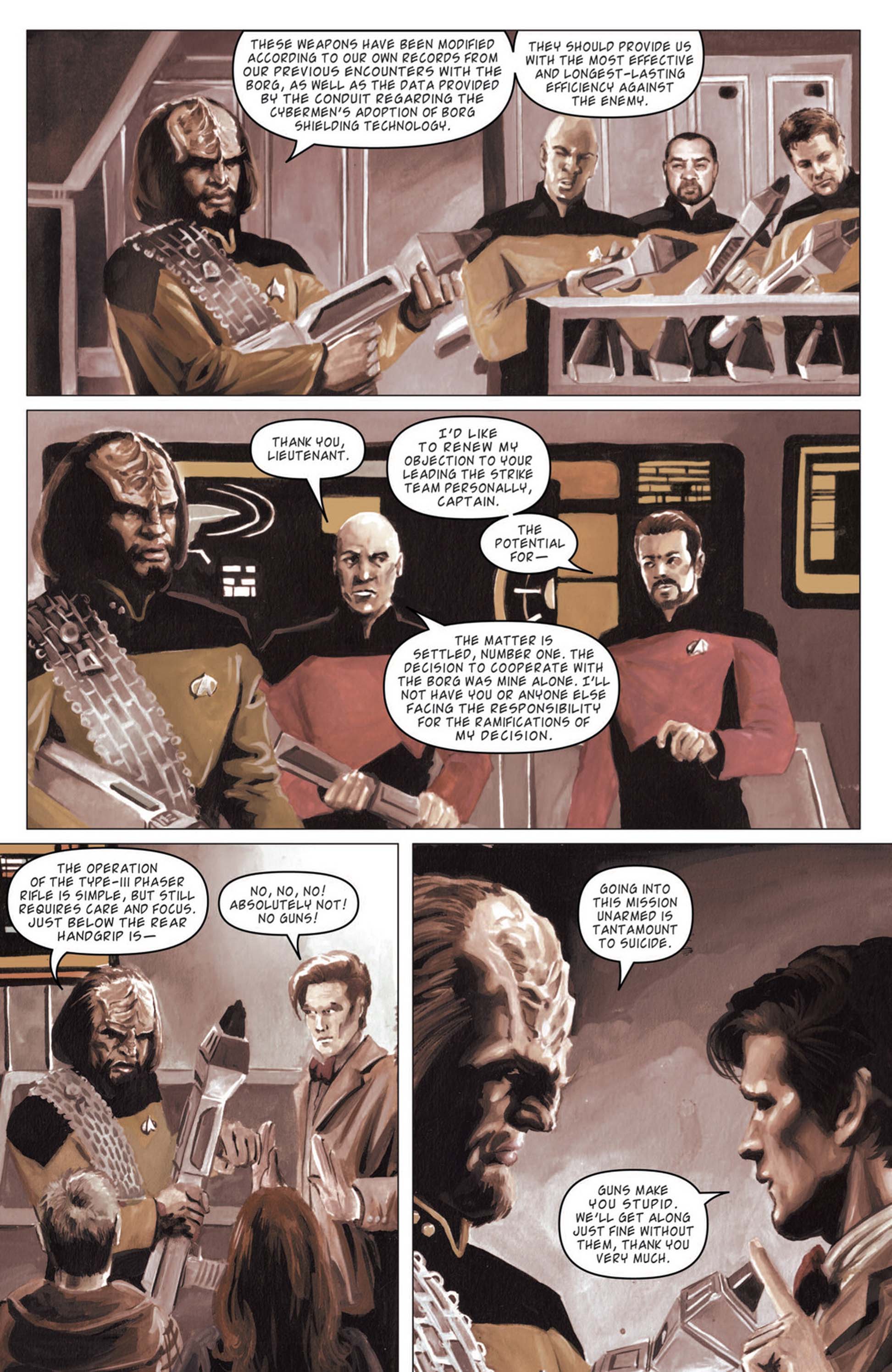 Read online Star Trek: The Next Generation/Doctor Who: Assimilation² comic -  Issue #7 - 16
