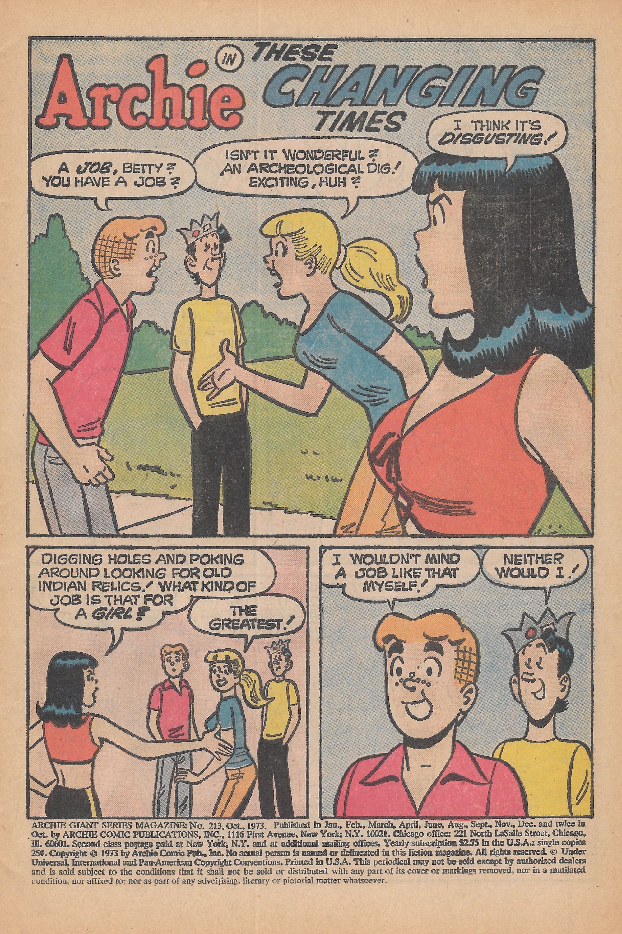 Read online Archie Giant Series Magazine comic -  Issue #213 - 3
