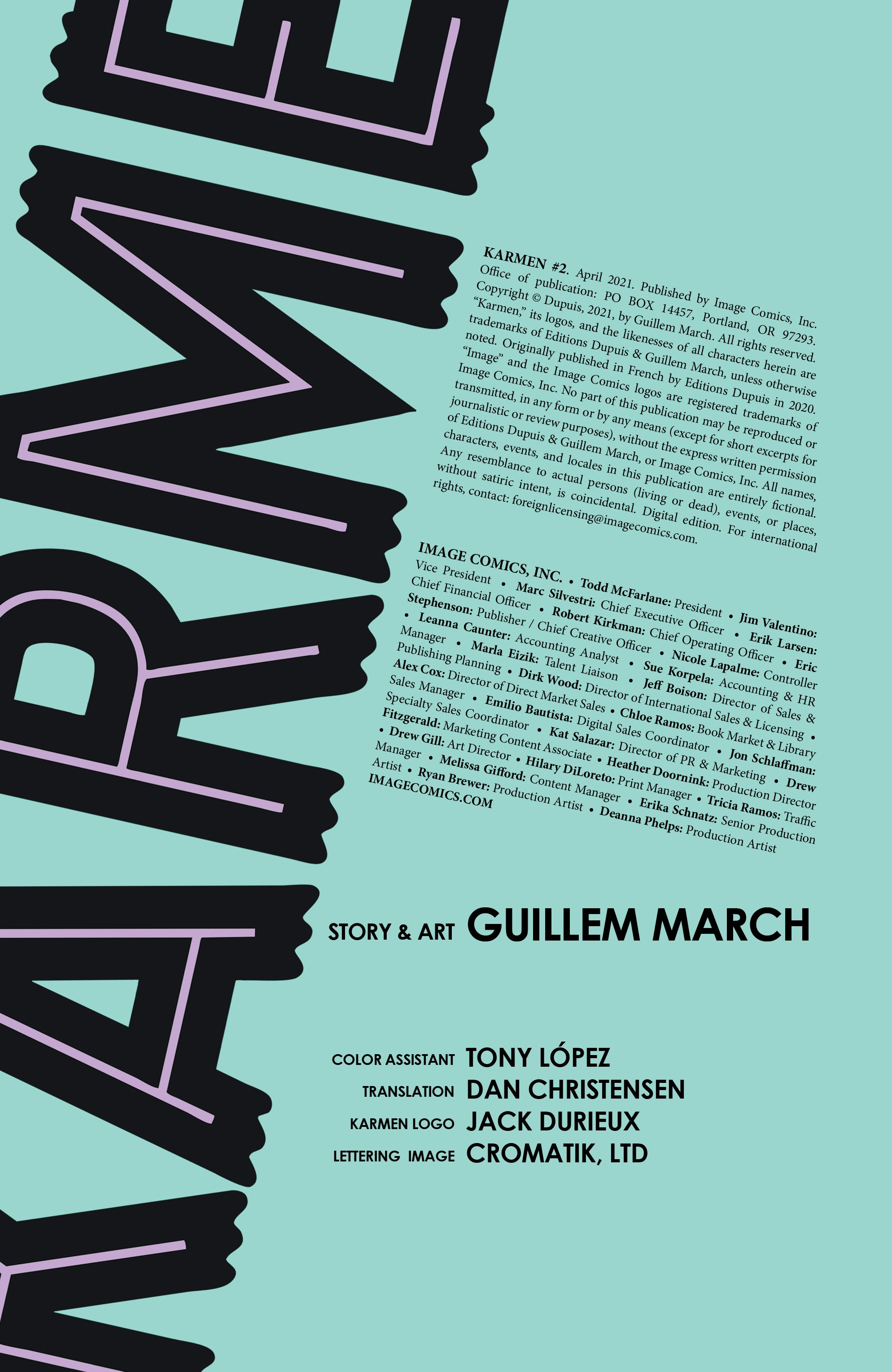 Read online Karmen (2021) comic -  Issue #2 - 2