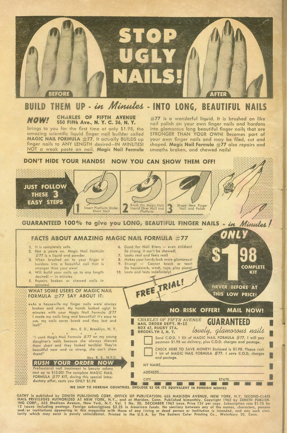 Read online Kathy (1959) comic -  Issue #20 - 2
