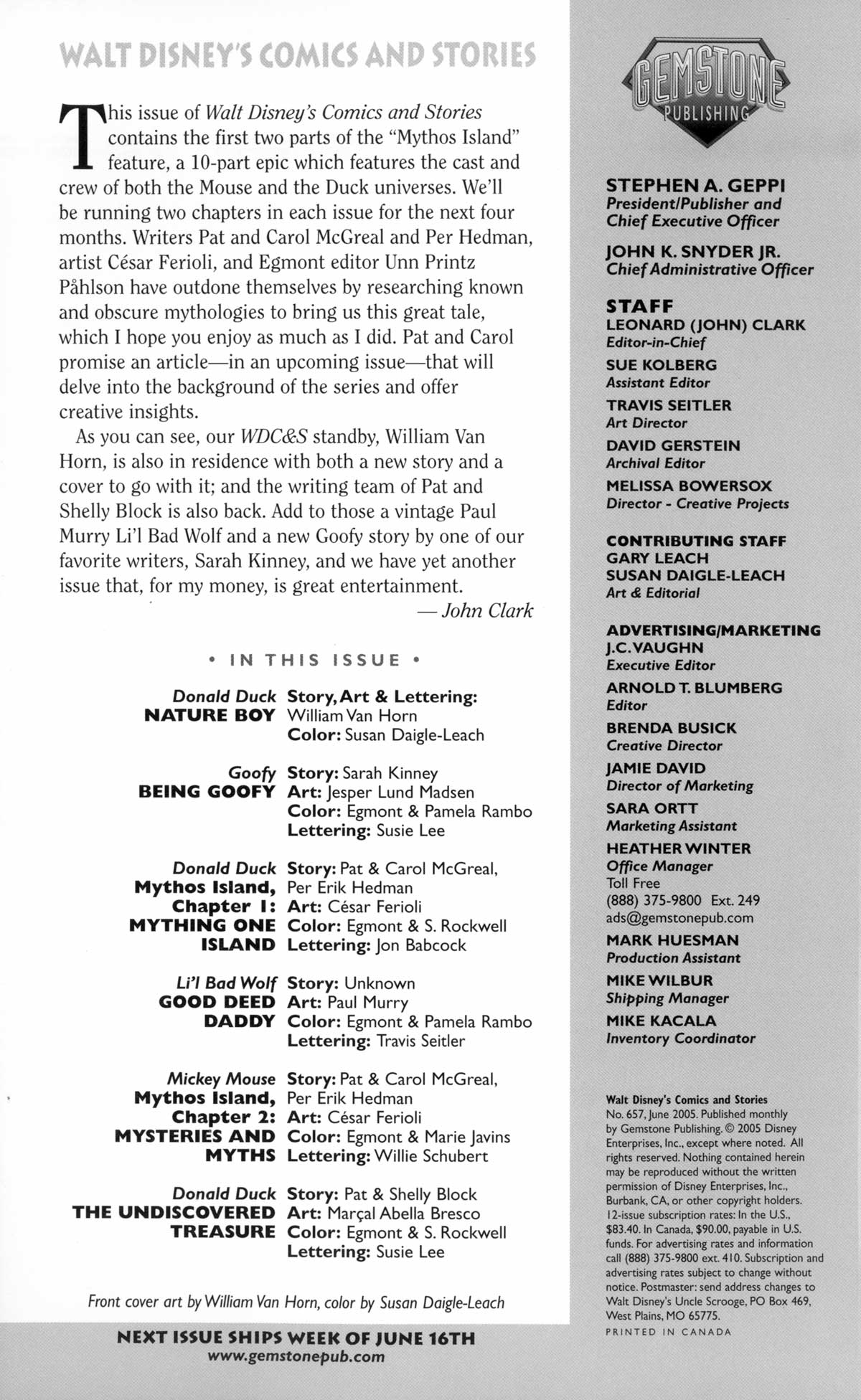 Read online Walt Disney's Comics and Stories comic -  Issue #657 - 2