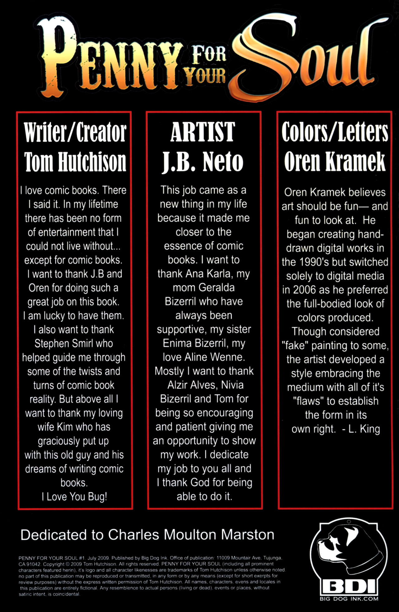 Read online Penny for Your Soul (2010) comic -  Issue #1 - 3