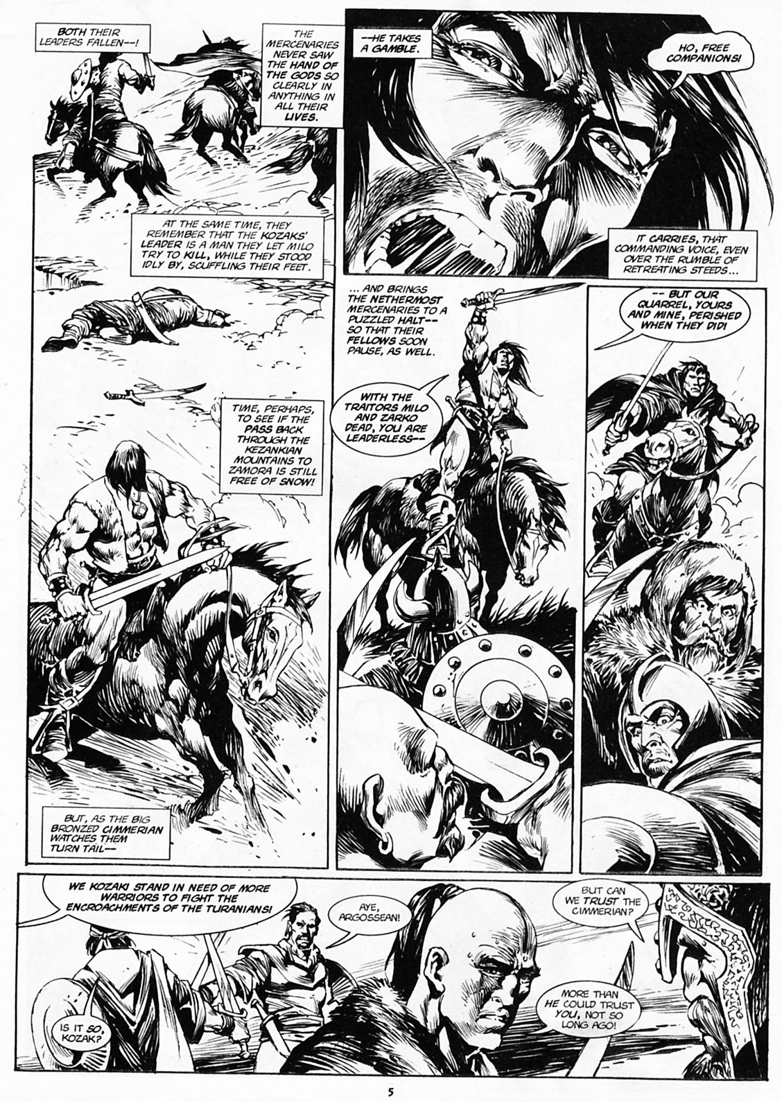 Read online The Savage Sword Of Conan comic -  Issue #218 - 5