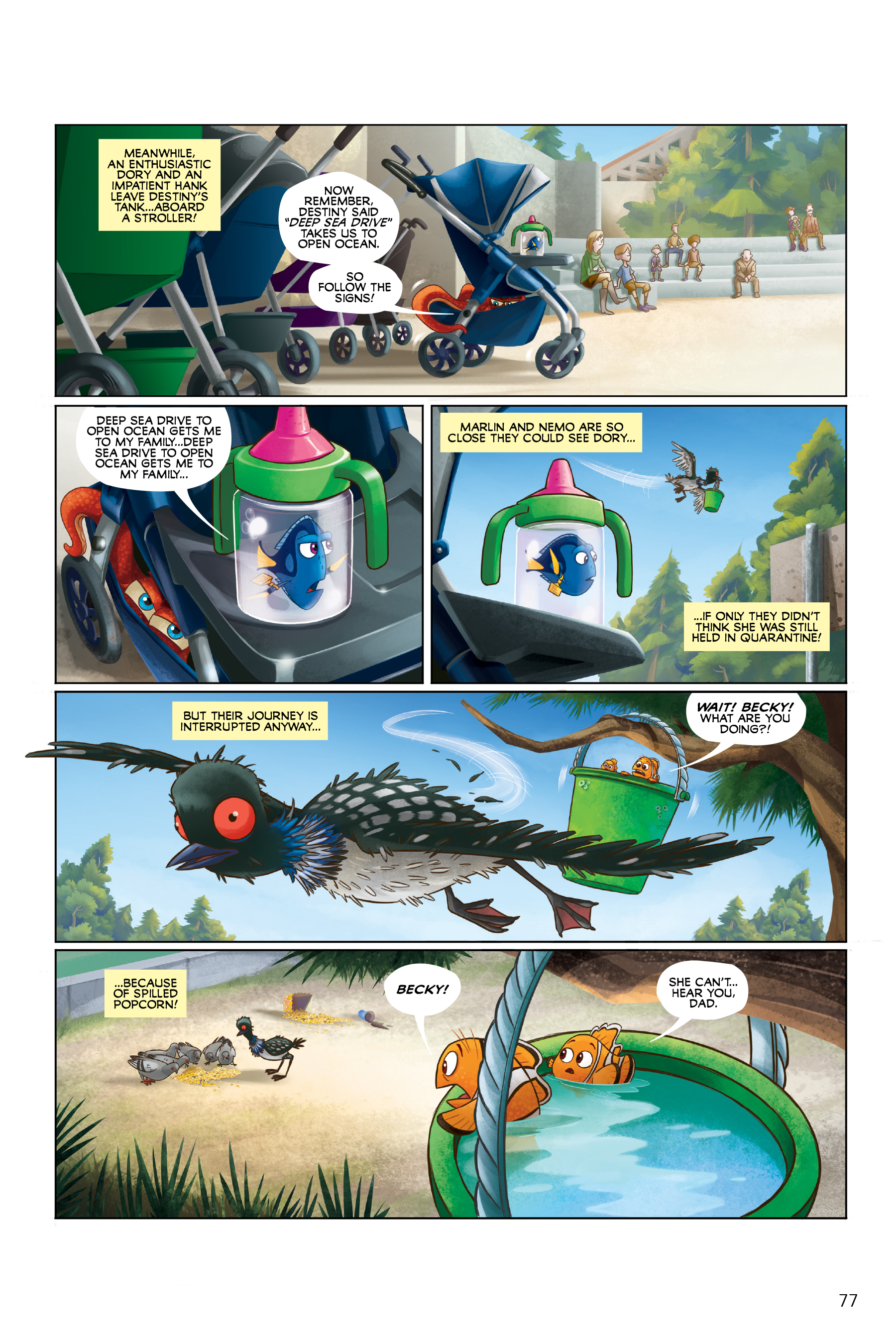 Read online Disney/PIXAR Finding Nemo and Finding Dory: The Story of the Movies in Comics comic -  Issue # TPB - 77