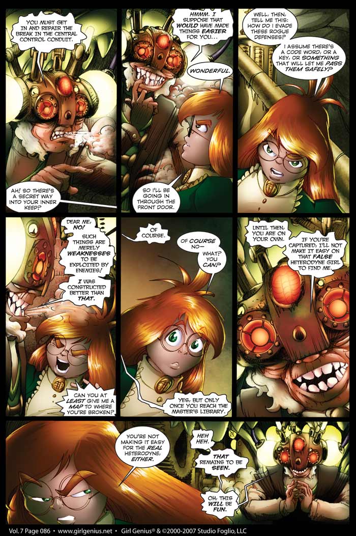 Read online Girl Genius (2002) comic -  Issue #7 - 87