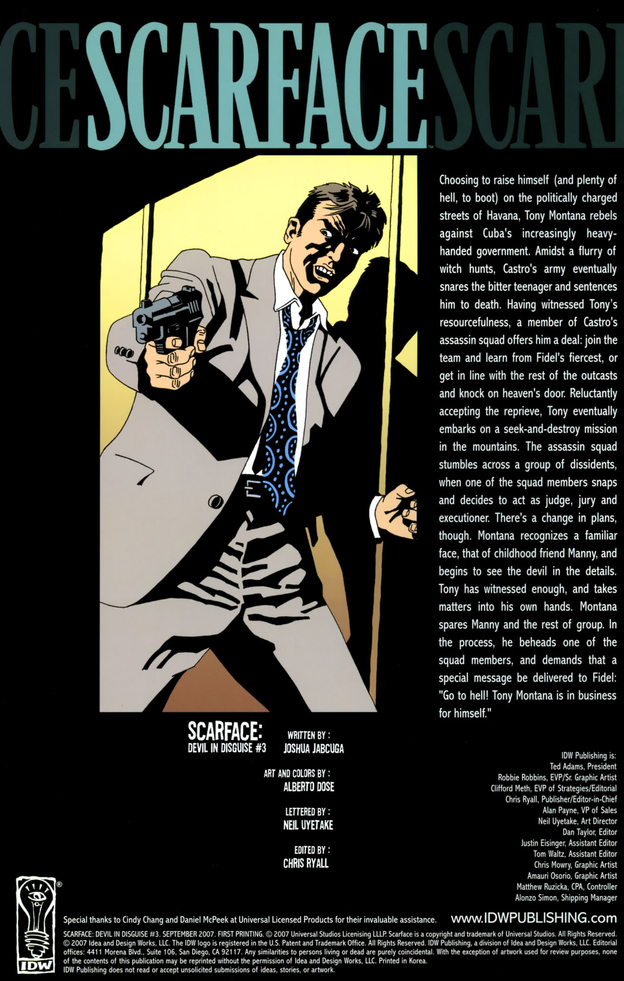 Read online Scarface: Devil in Disguise comic -  Issue #3 - 2