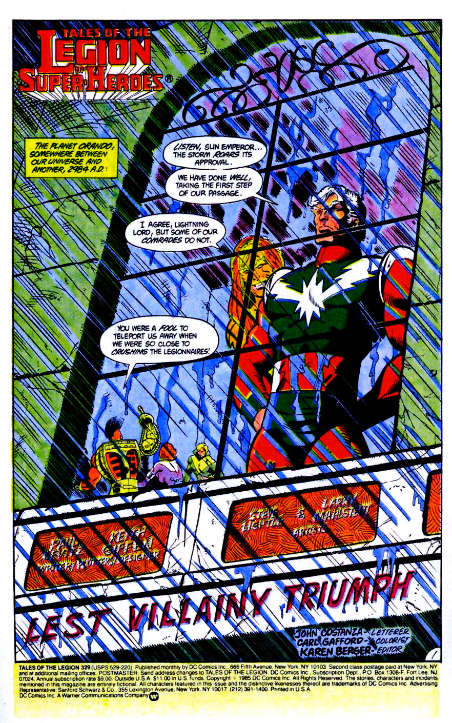 Read online Tales of the Legion comic -  Issue #329 - 2