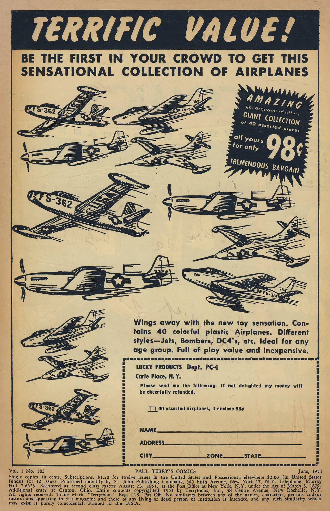 Read online Paul Terry's Comics comic -  Issue #102 - 2