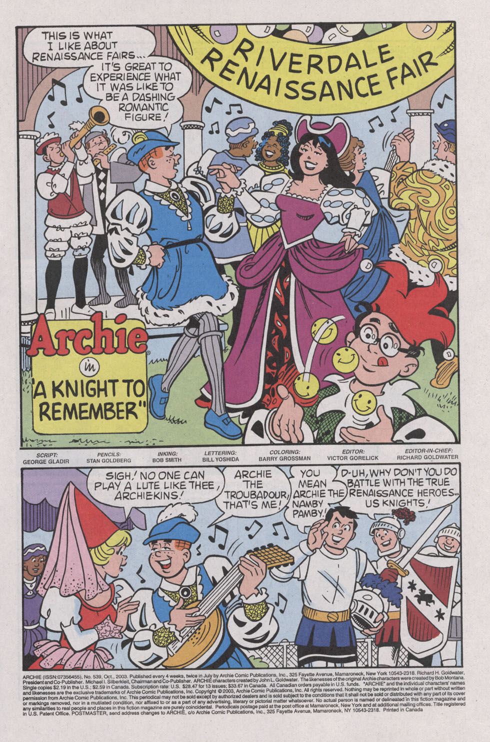 Read online Archie (1960) comic -  Issue #539 - 3