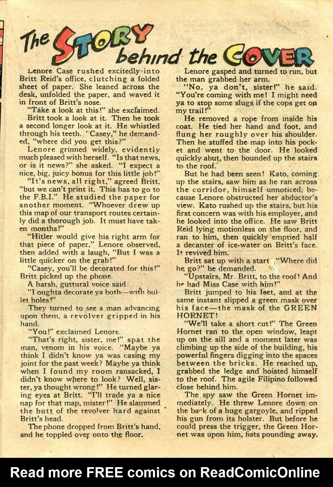 Read online Green Hornet Comics comic -  Issue #11 - 20