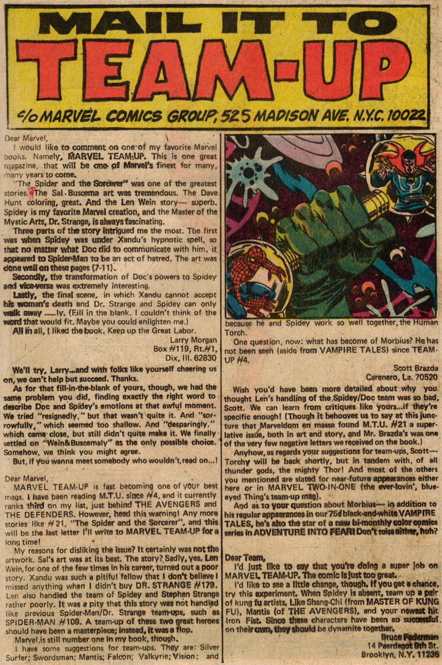 Read online Marvel Team-Up (1972) comic -  Issue #25 - 12