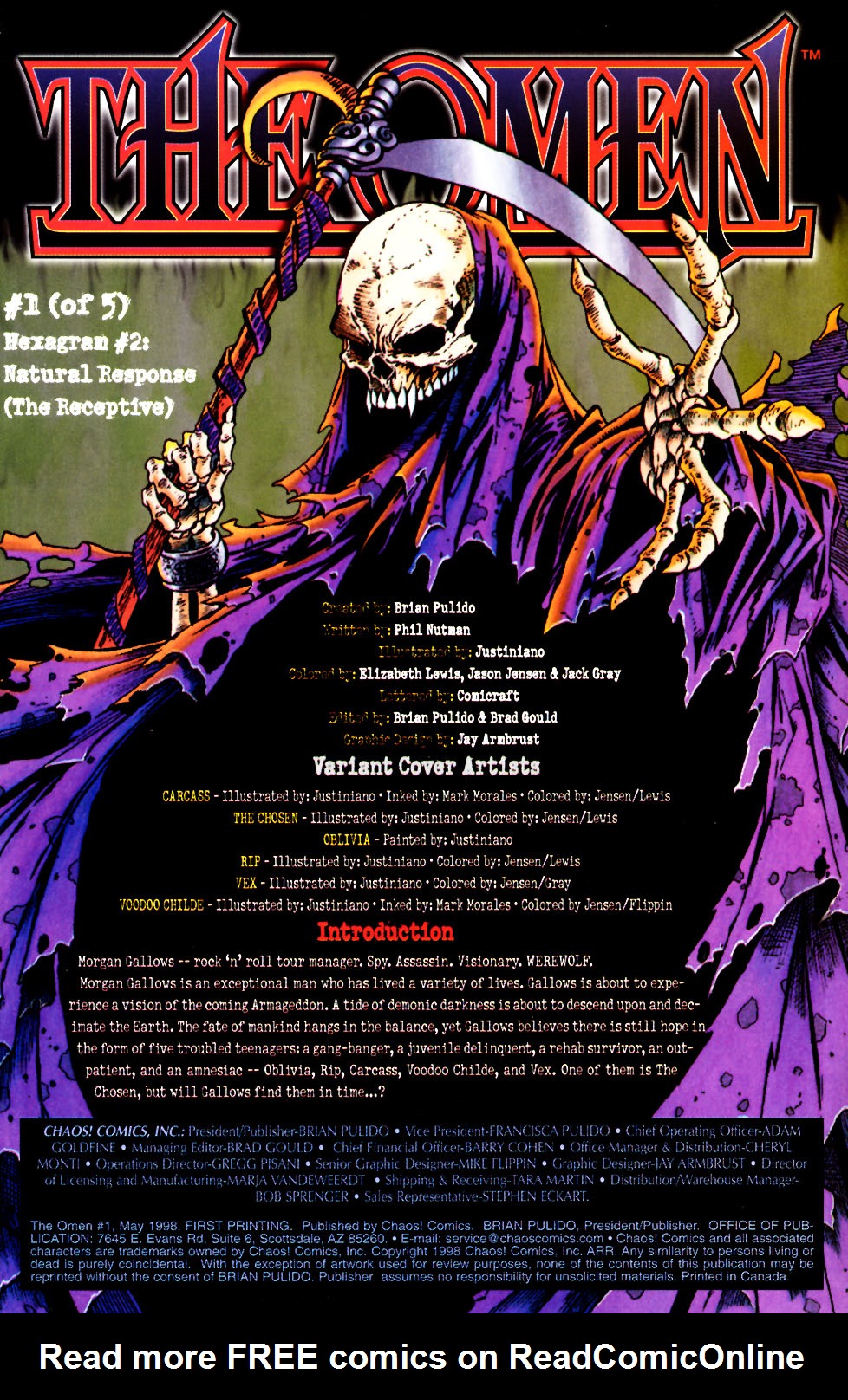 Read online The Omen comic -  Issue #1 - 2