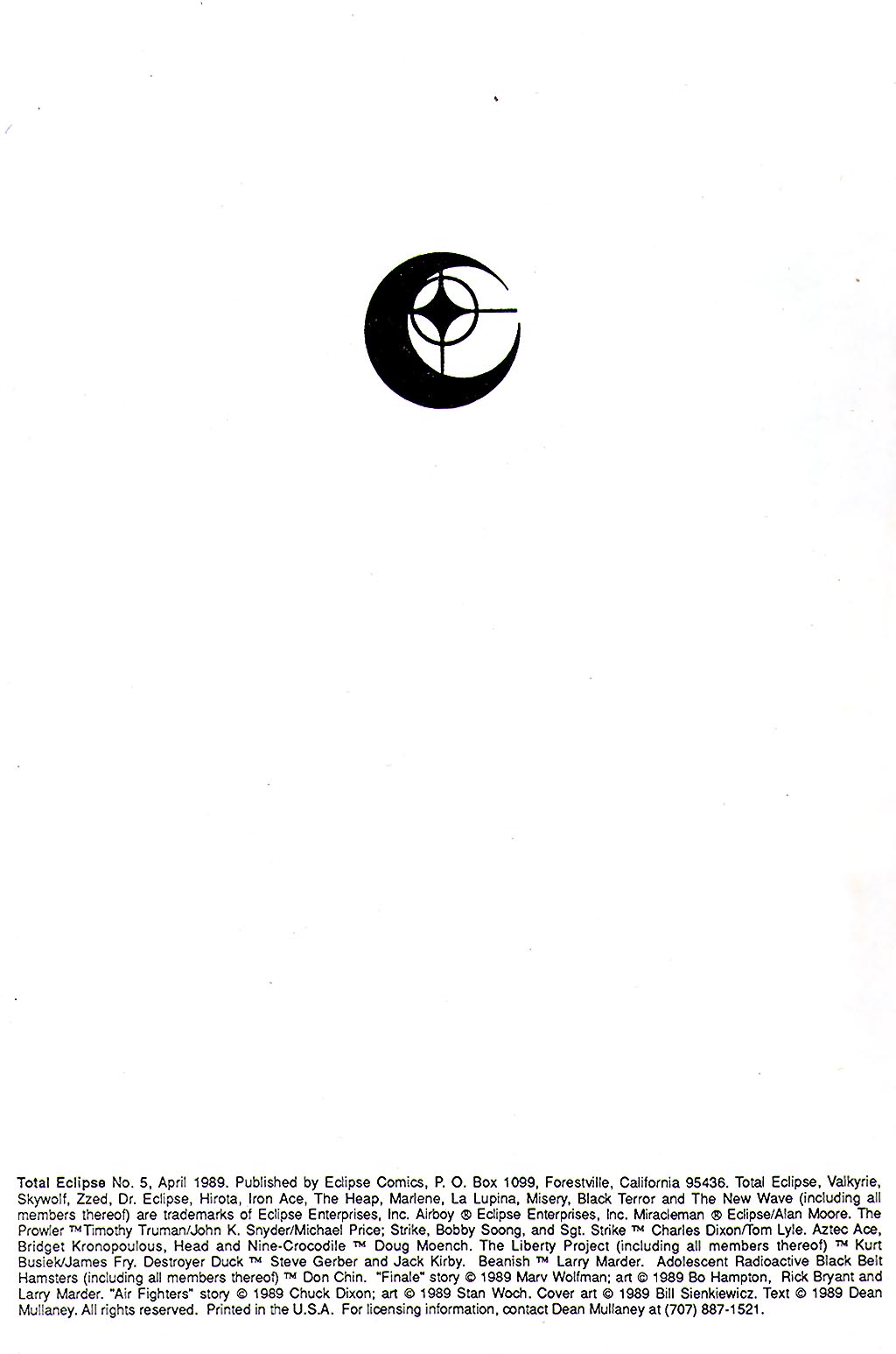 Read online Total Eclipse comic -  Issue #5 - 4
