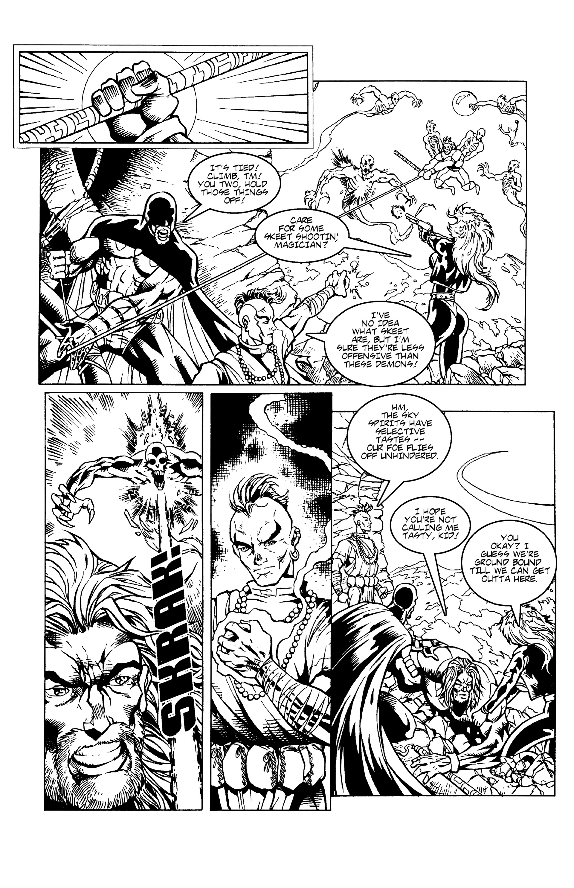 Read online Warrior Nun: Black & White comic -  Issue #10 - 17