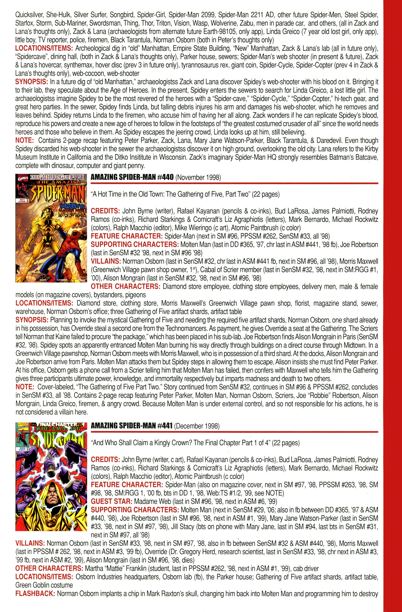 Read online Official Index to the Marvel Universe comic -  Issue #11 - 5