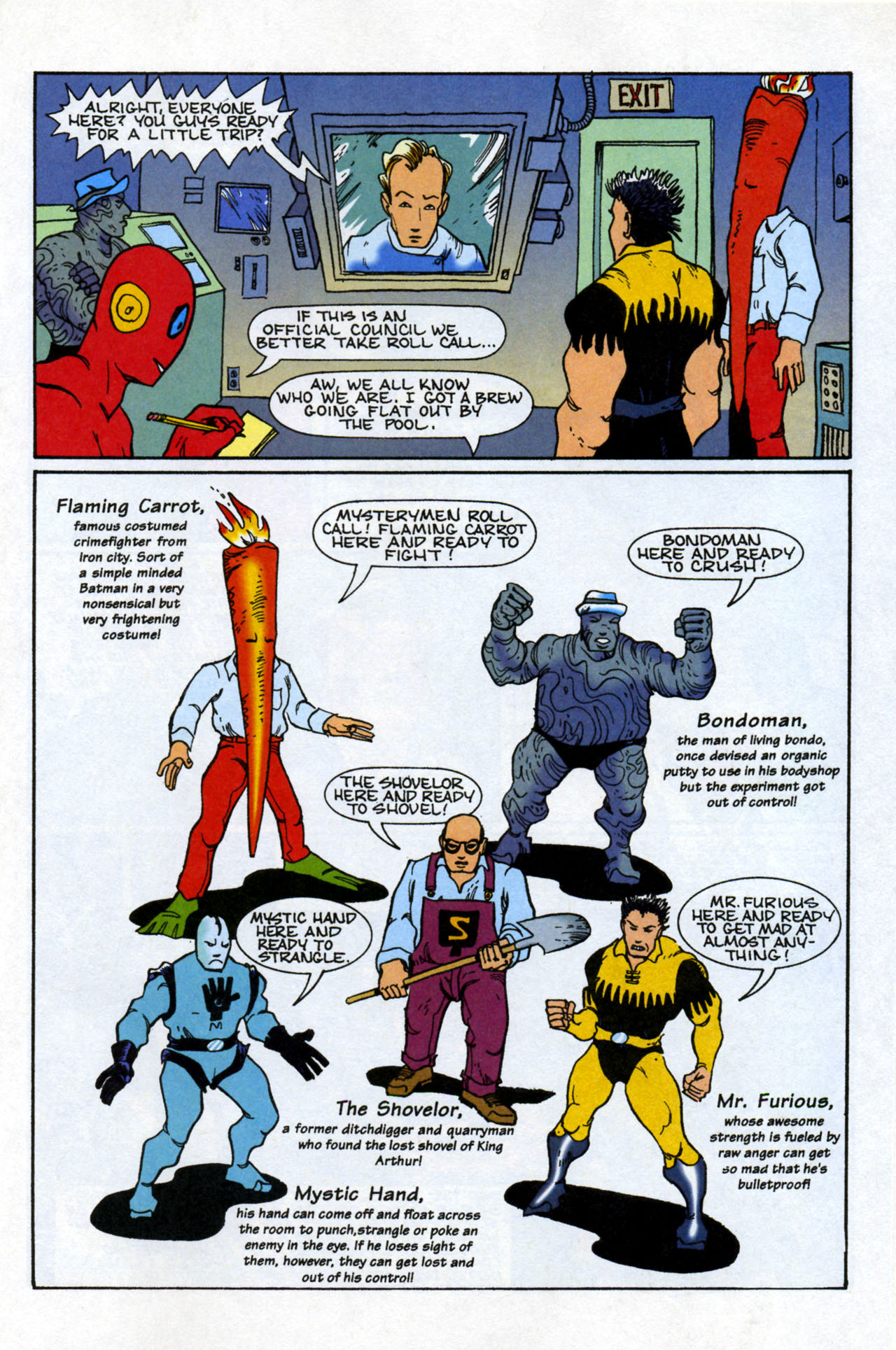 Read online Teenage Mutant Ninja Turtles/Flaming Carrot Crossover comic -  Issue #1 - 12